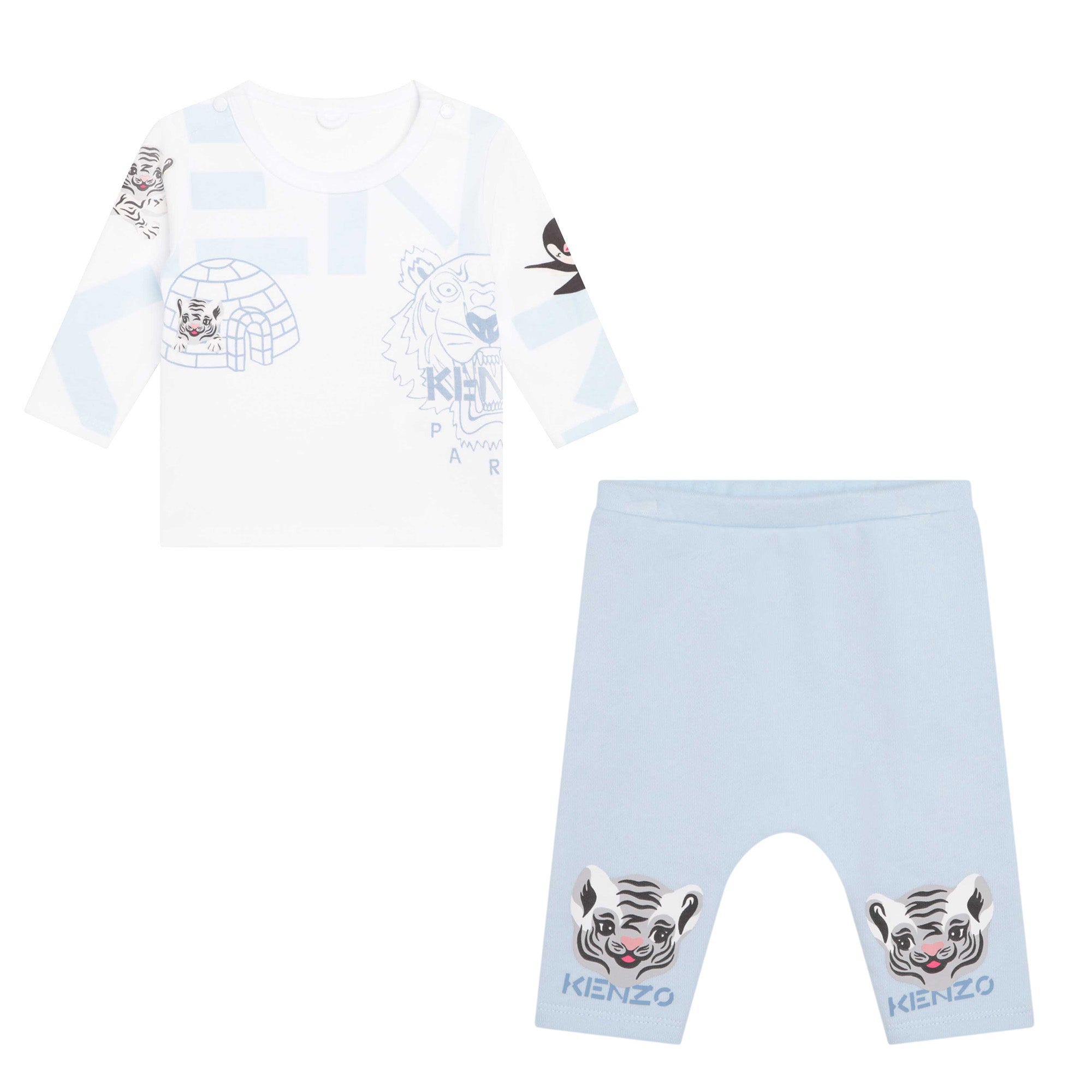 Baby Boys Light Blue Cotton Set
