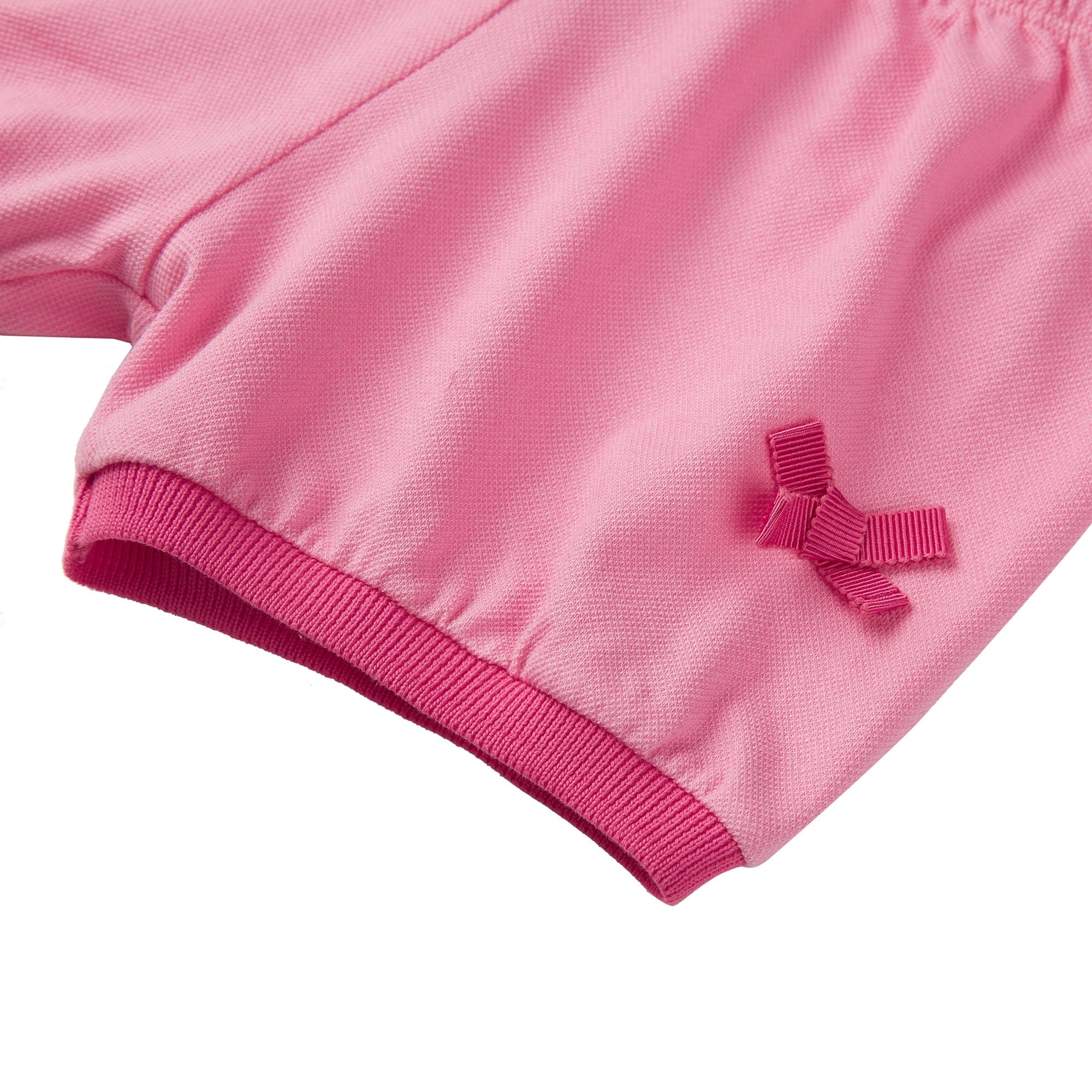 Baby Girls Bright Pink Cotton Set