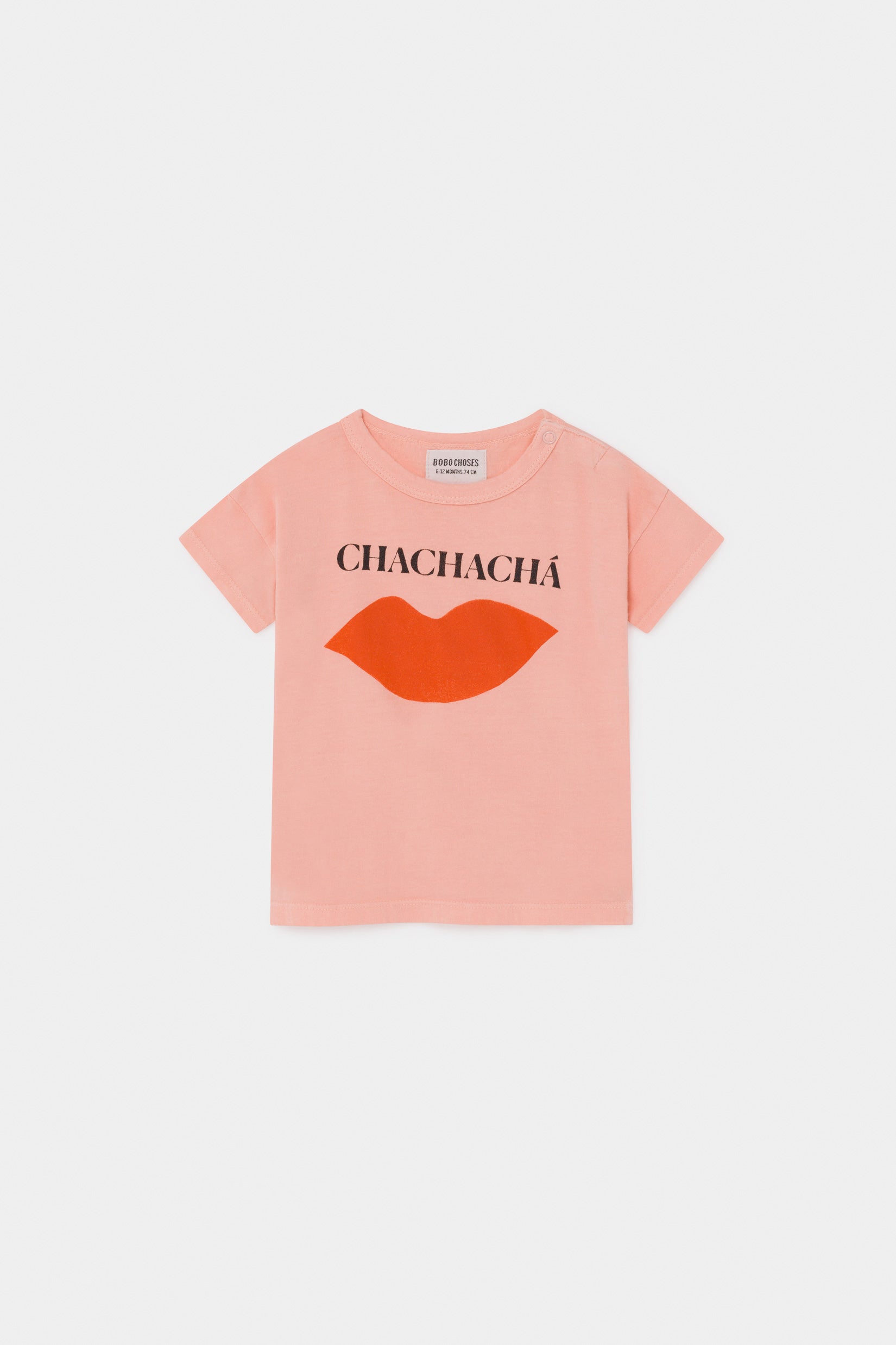 Baby Girls Pink Kiss Cotton T-shirt