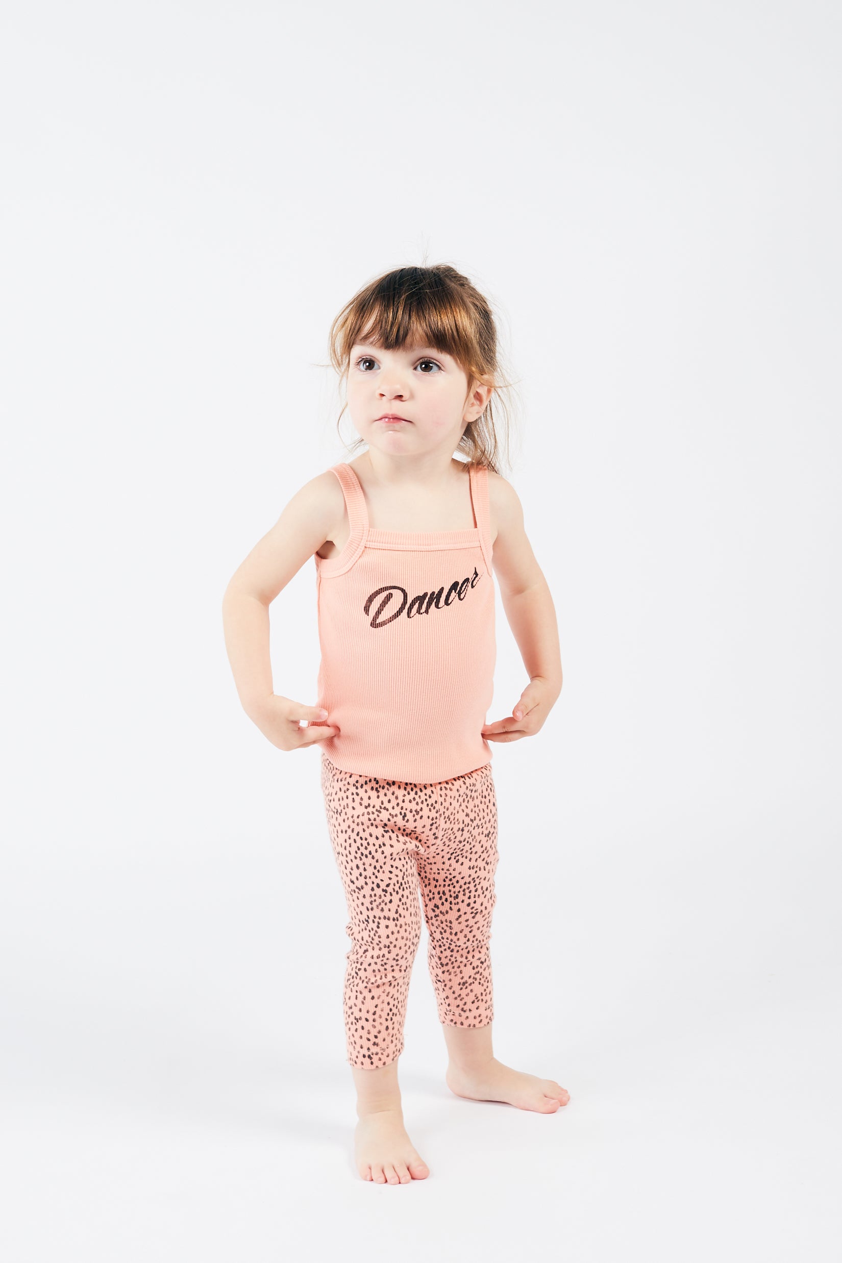 Baby Girls Pink Dance Cotton Tank Top