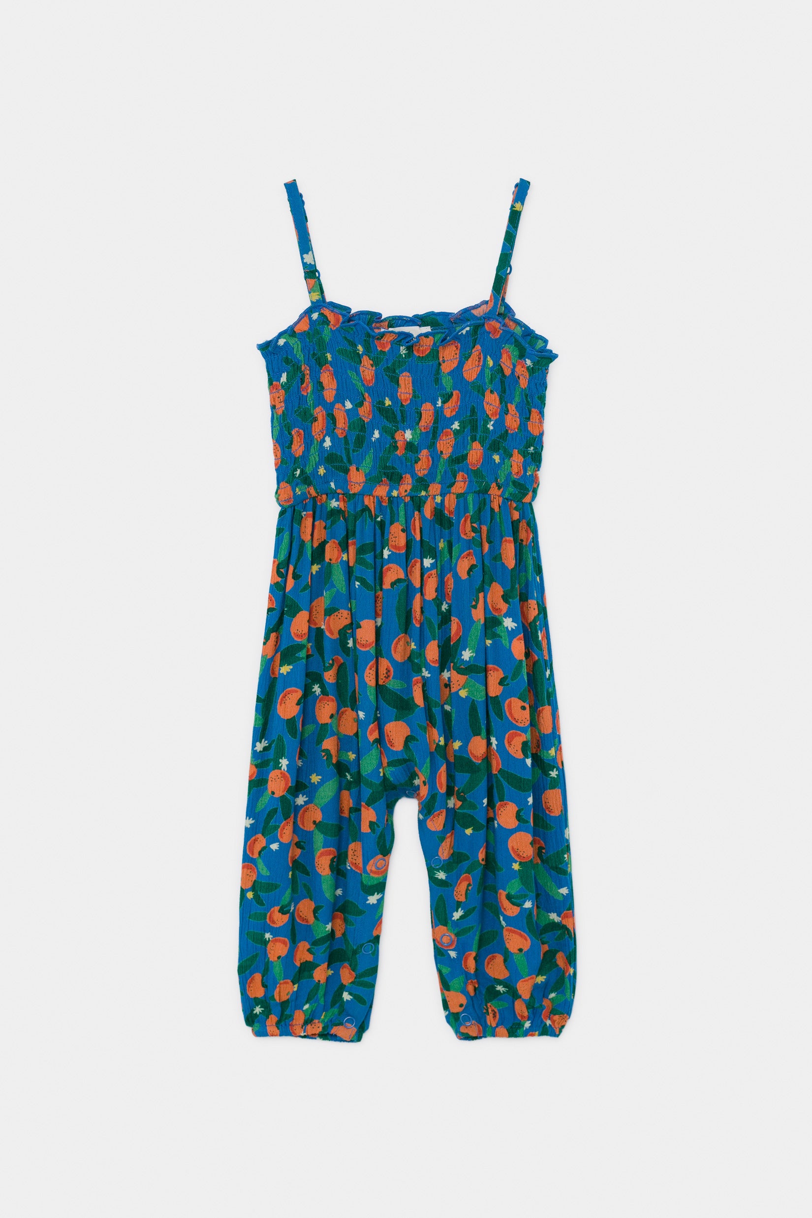 Baby Girls Blue Orange Jumpsuit