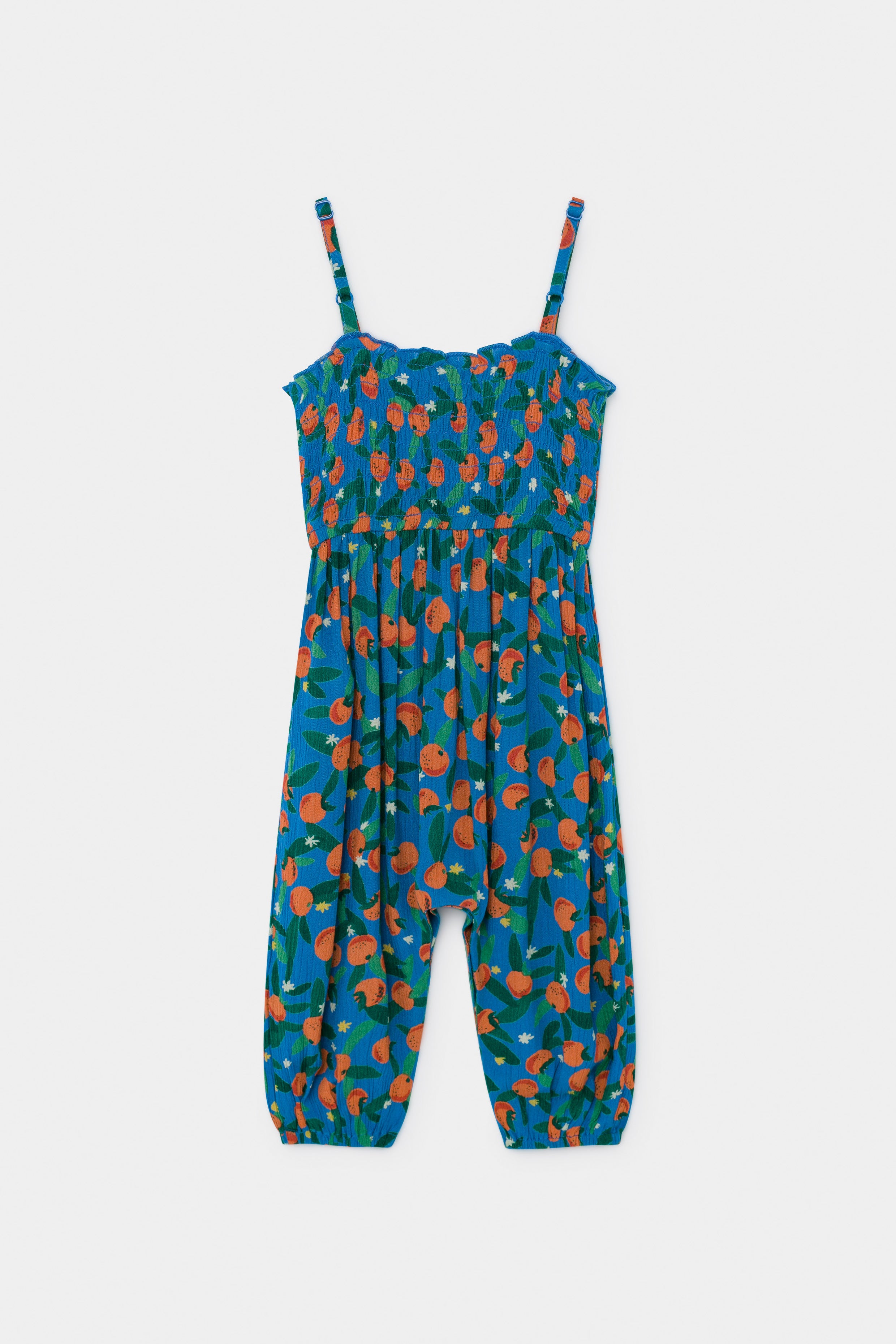 Baby Girls Blue Orange Jumpsuit