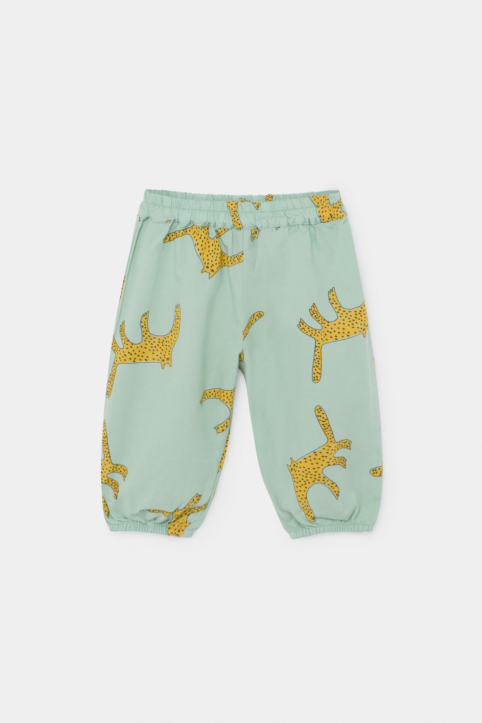 Baby Girls Green Leopards Baggy Trousers