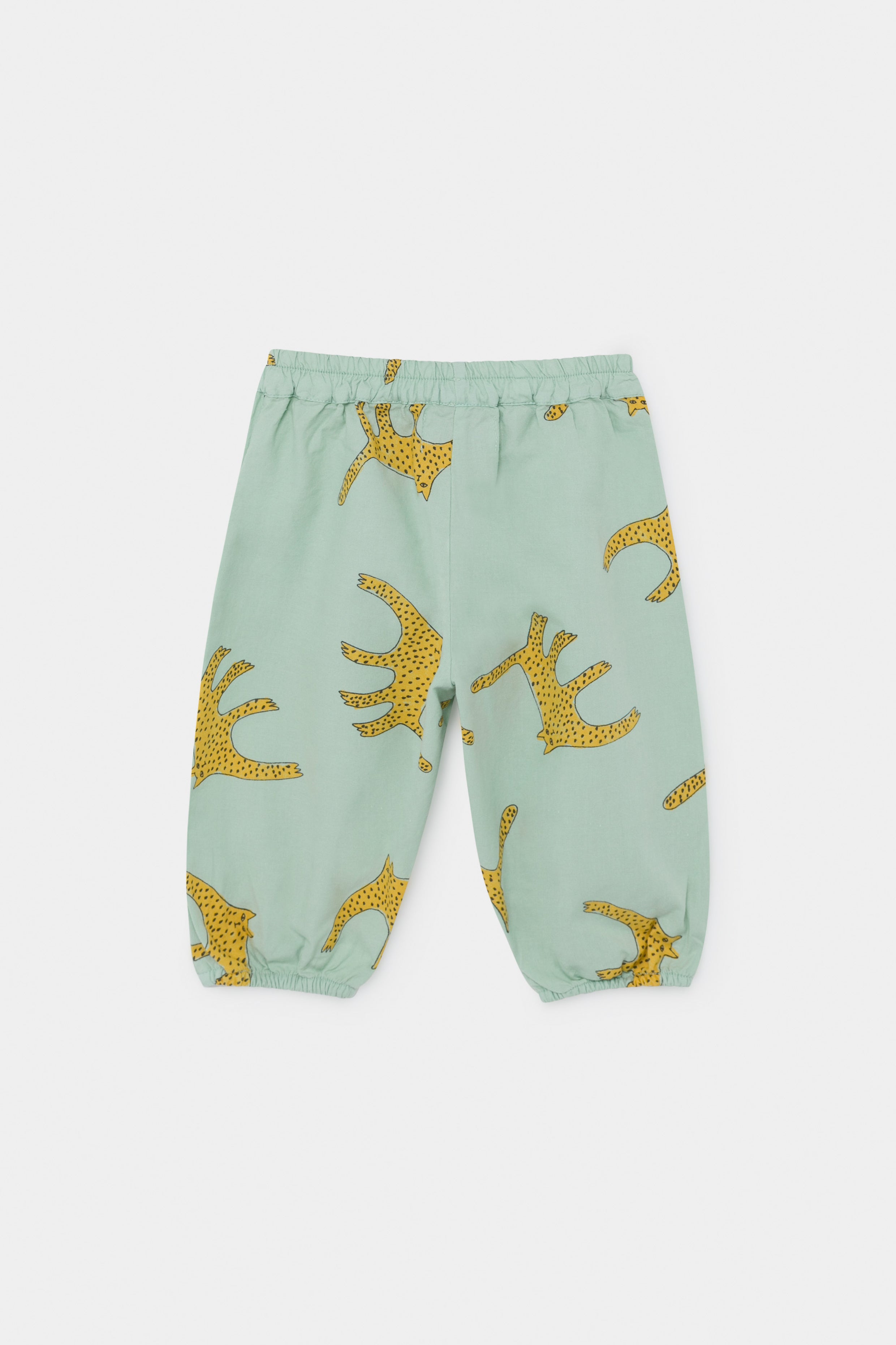 Baby Girls Green Leopards Baggy Trousers