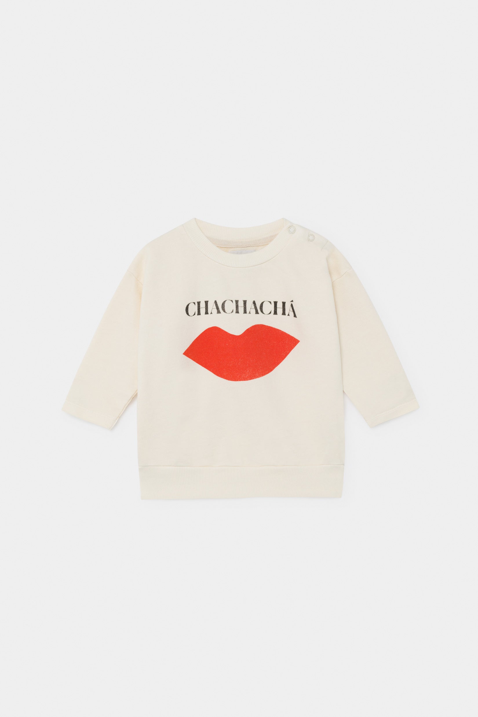 Baby Girls Rice White Kiss Cotton Sweatshirt