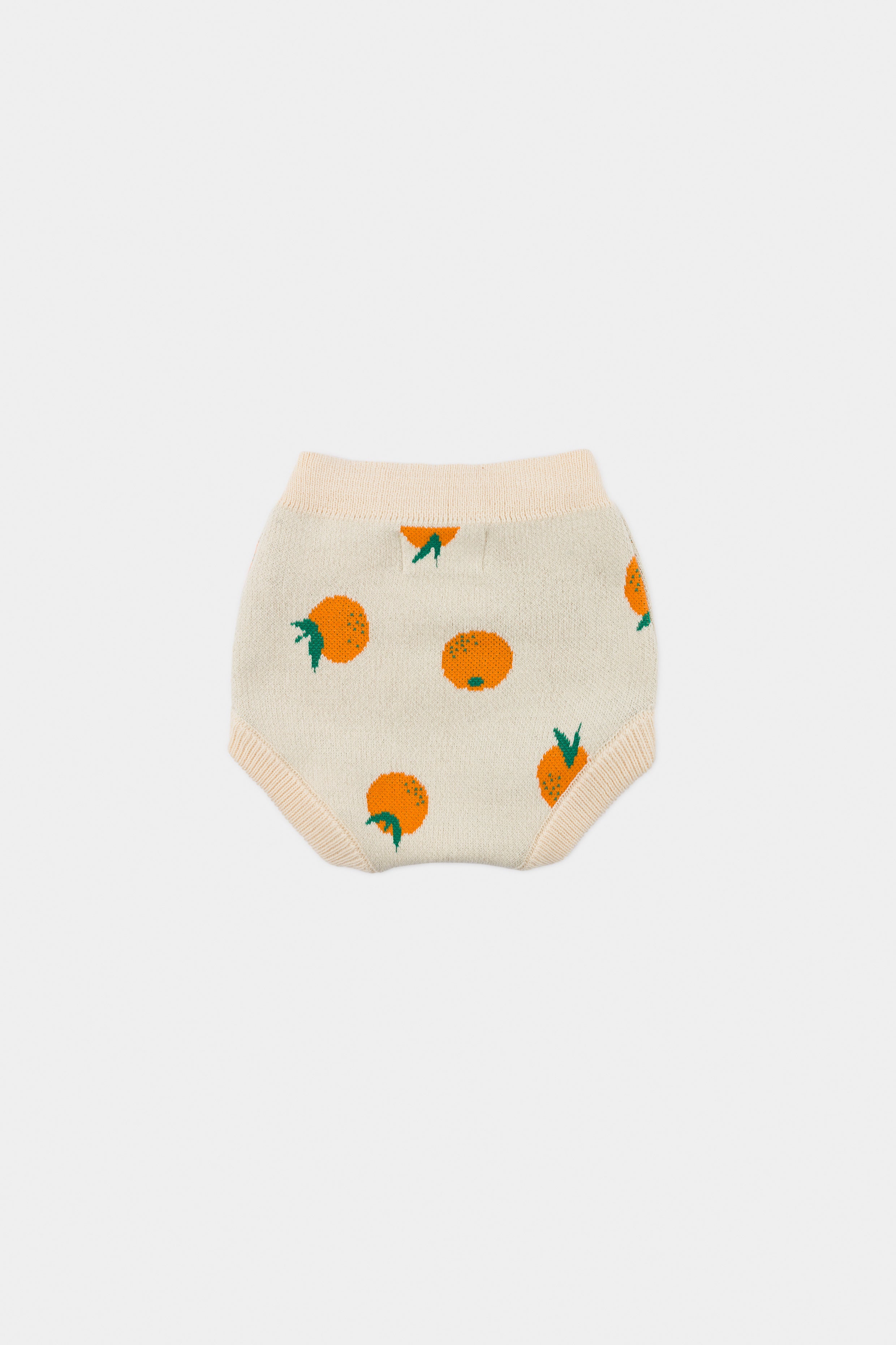 Baby Girls Rice White Oranges Cotton Shorts