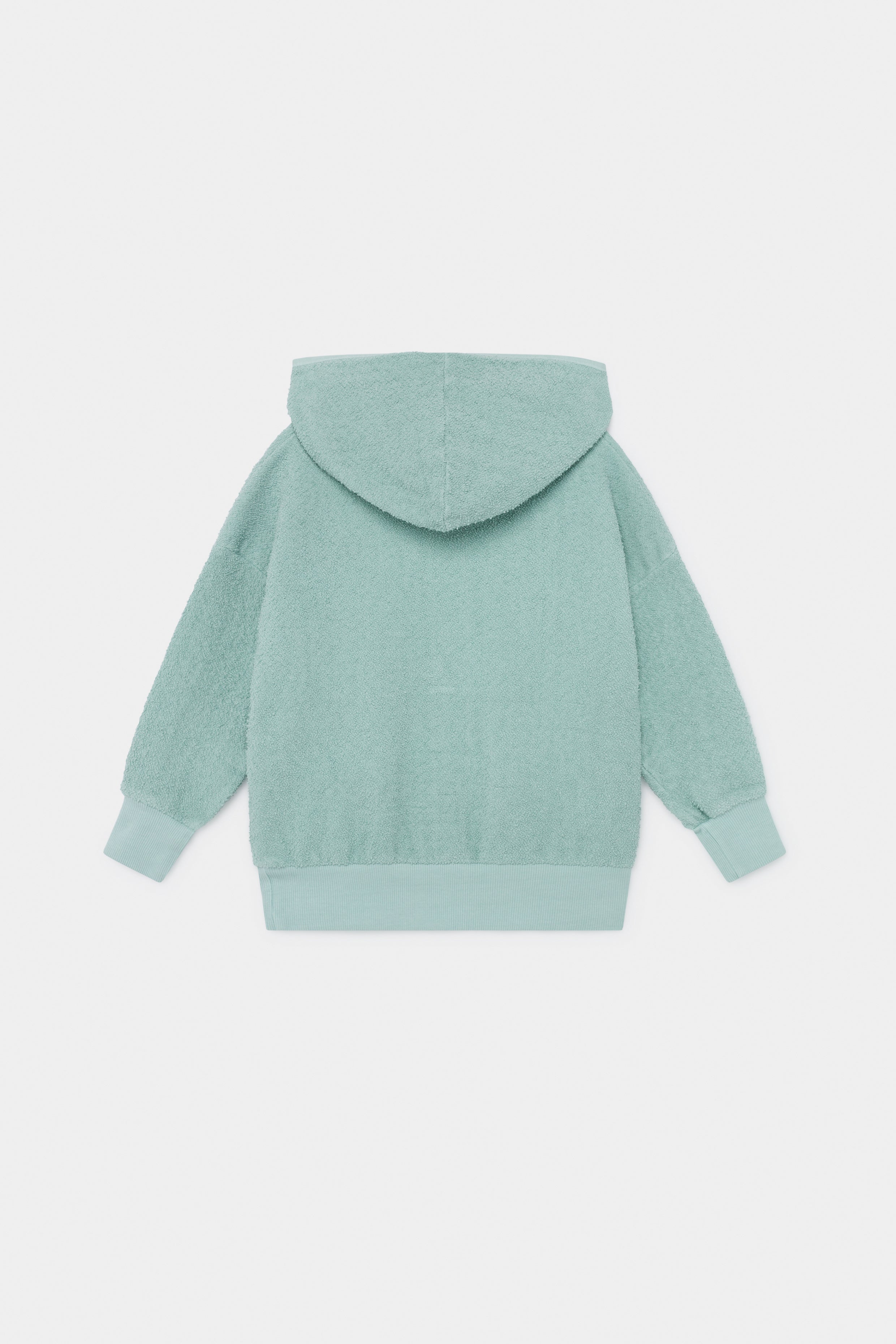 Girls Green Hooded Cotton Sweatshirt