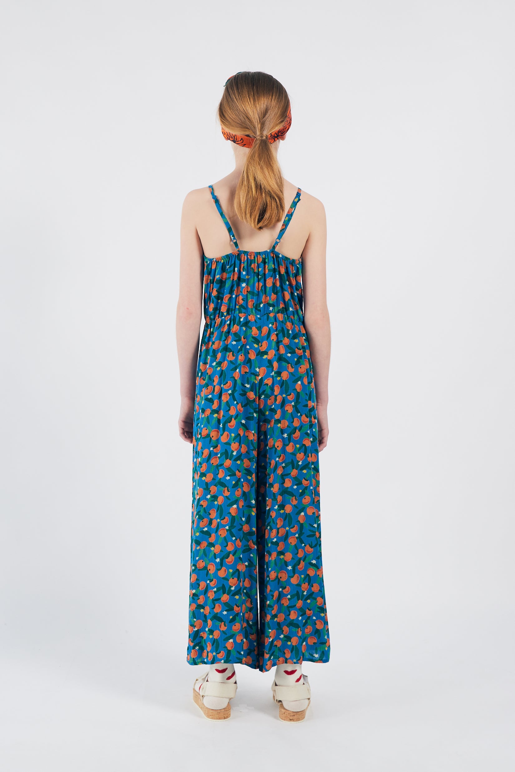 Girls Blue Orange Jumpsuit