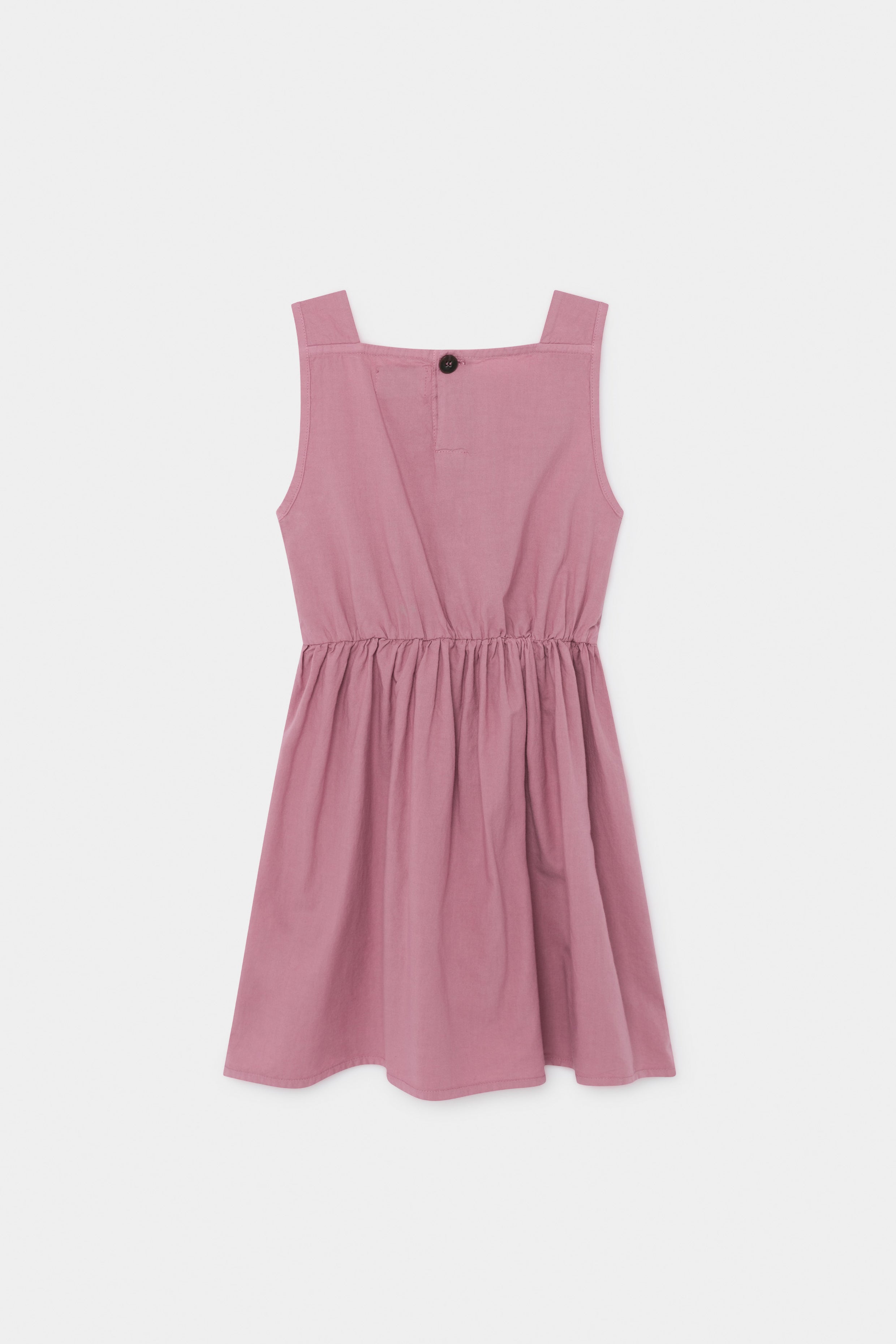 Girls Pink Bow Cotton Dress