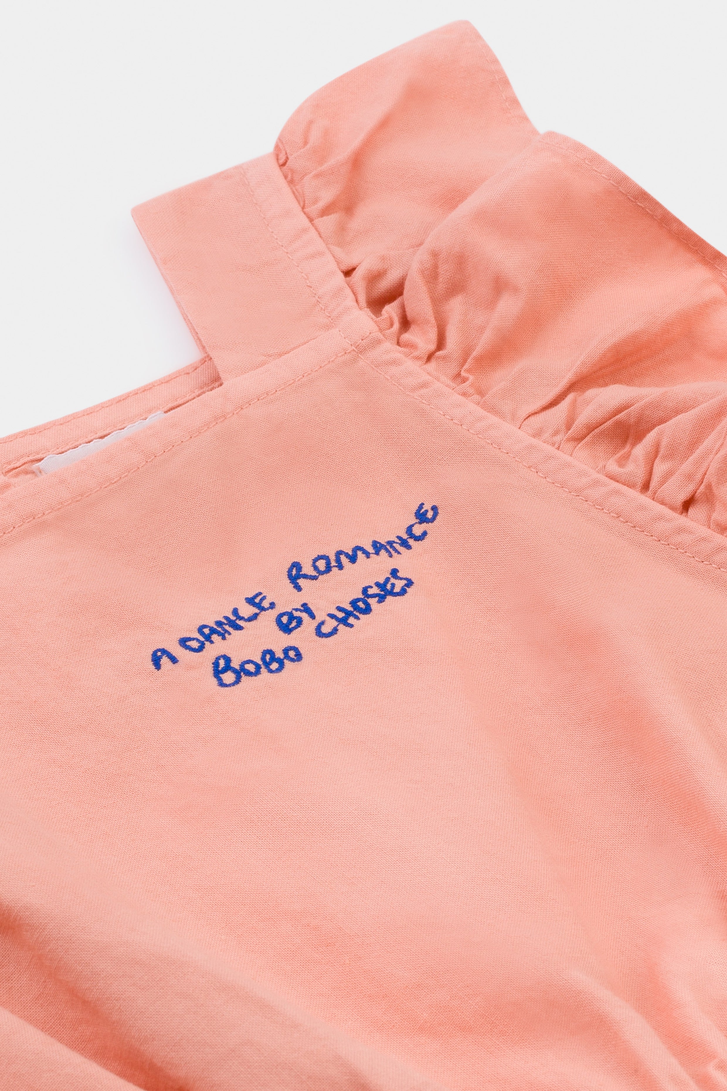 Girls Pink & Blue Ruffle Cotton Dress
