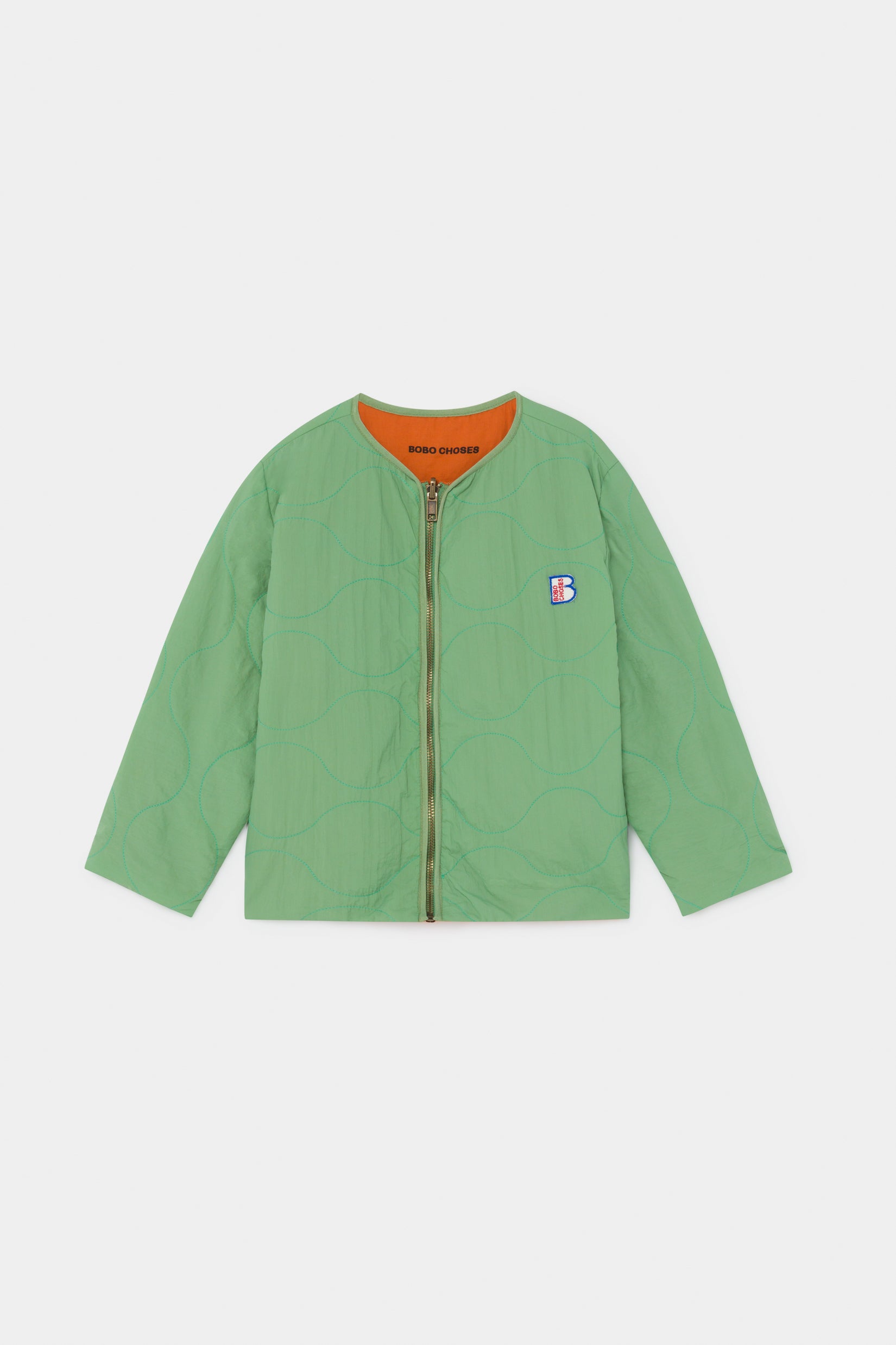 Boys Green & Orange Reversible Jacket