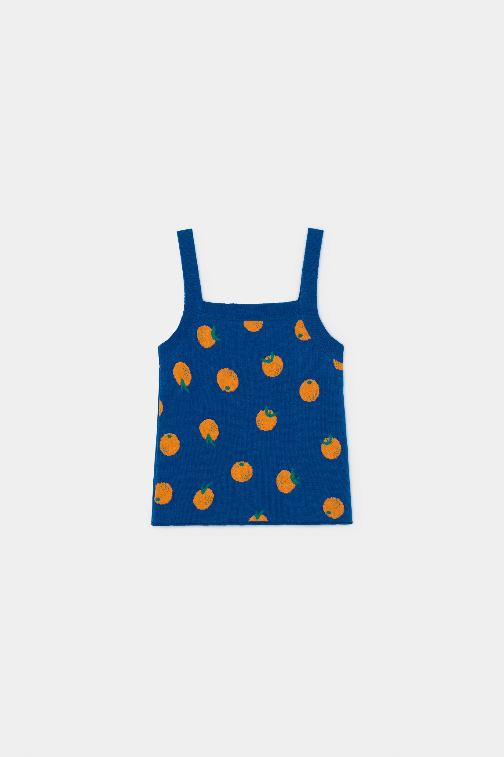Girls Blue Orange Knitted Tank Top