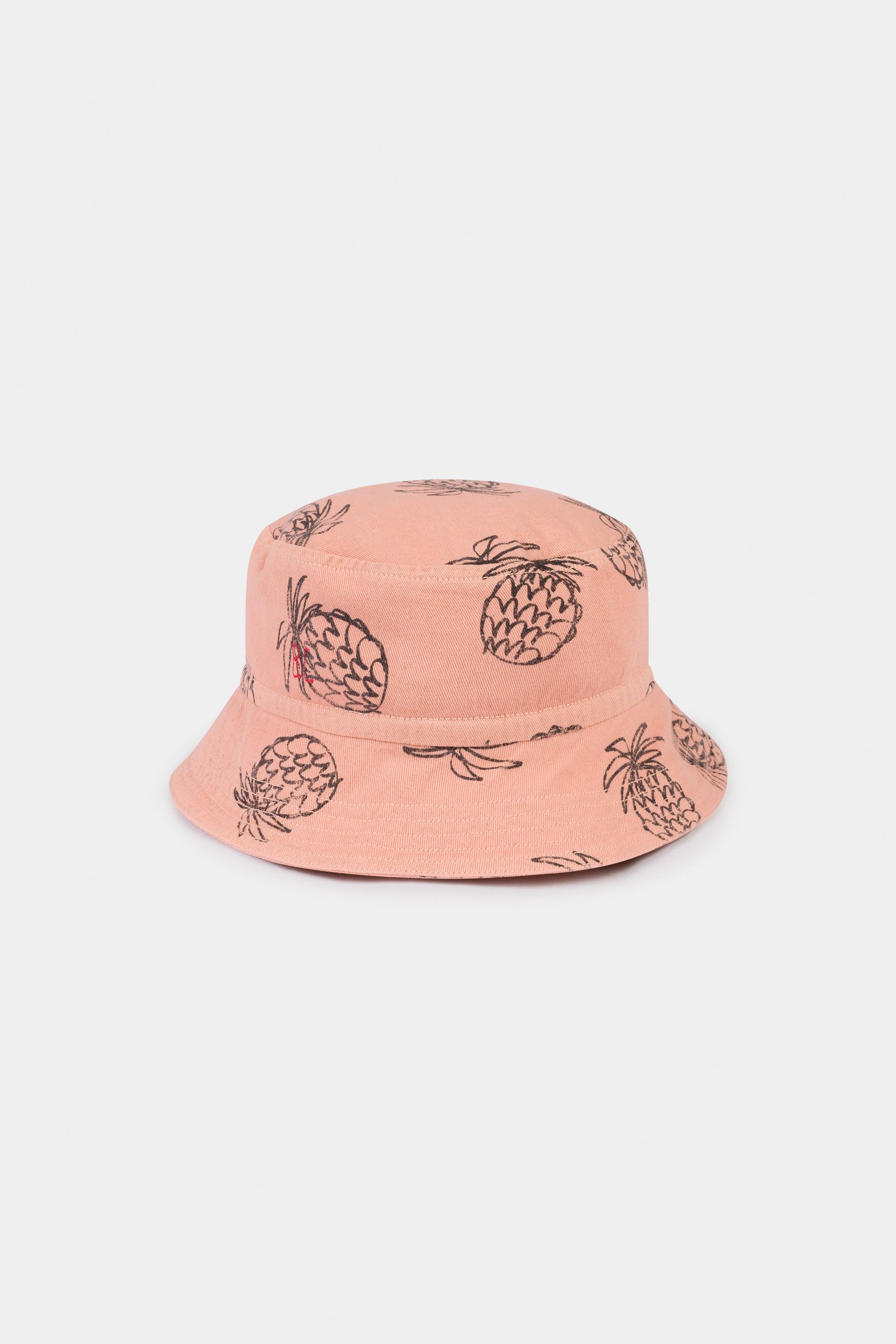 Girls Pink Pineapple Cotton Hat