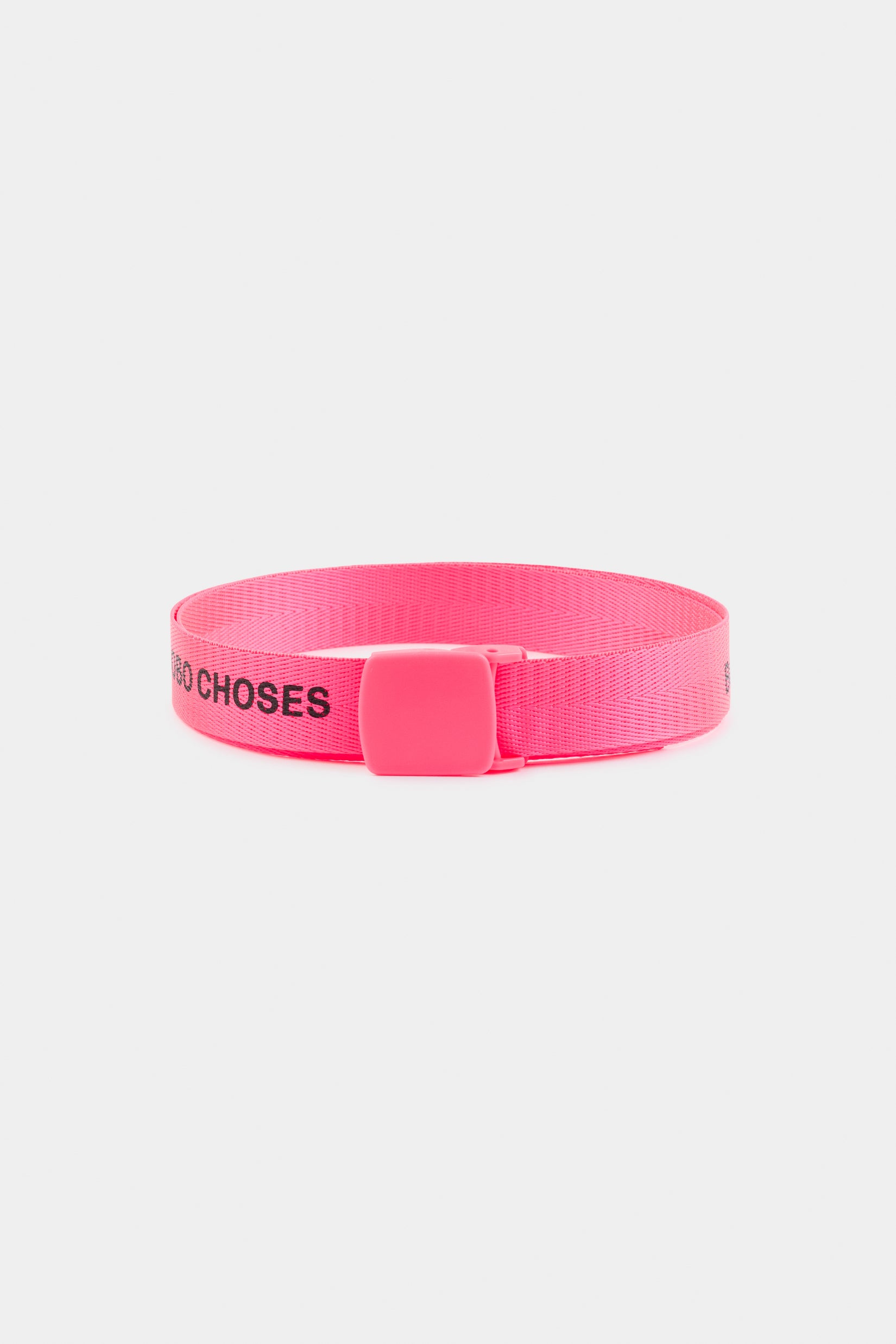 Girls Fluor Pink Logo Belt