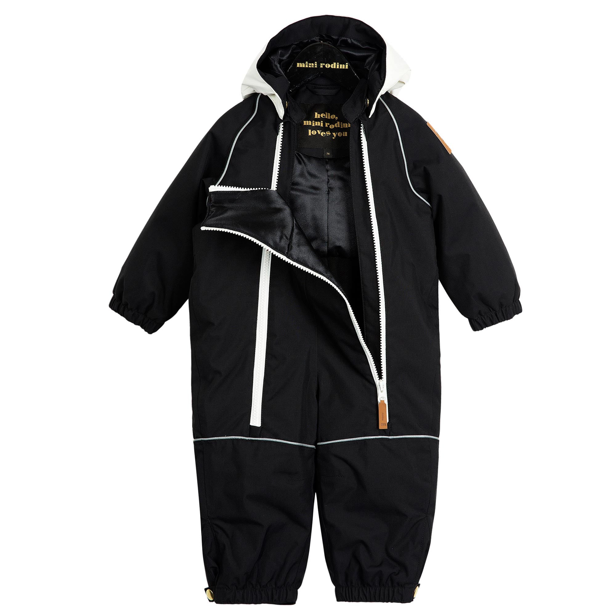 Baby Black Hooded Panda Padded Down Snowsuit - CÉMAROSE | Children's Fashion Store - 2