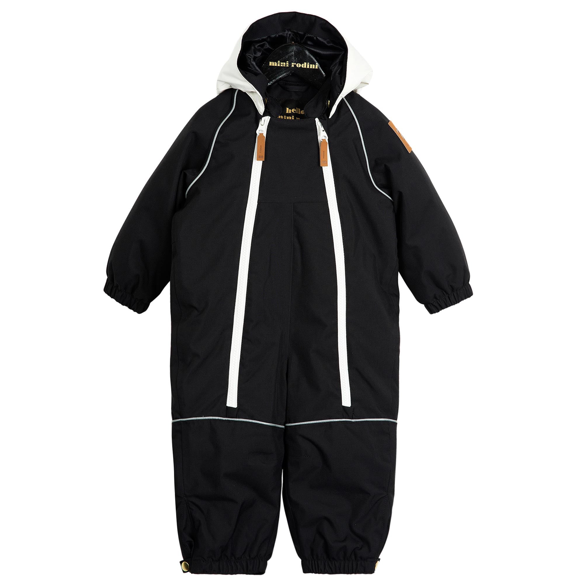 Baby Black Hooded Panda Padded Down Snowsuit - CÉMAROSE | Children's Fashion Store - 1