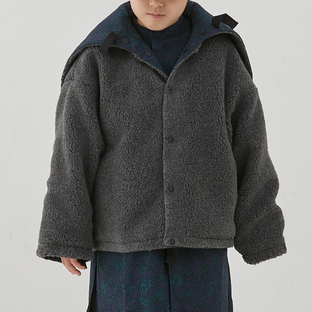 Boys & Girls Navy Reversible Coat