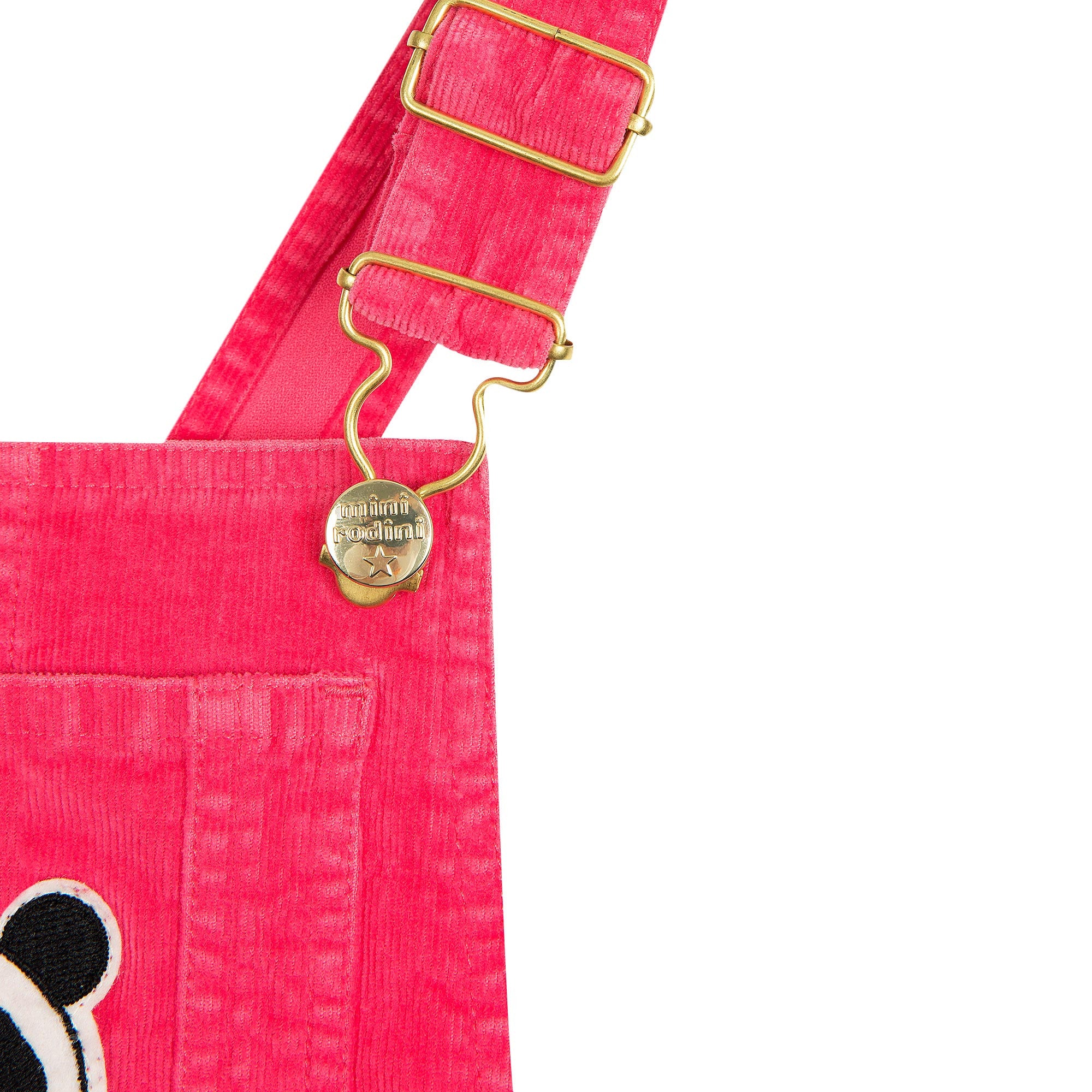 Girls Pink Organic Cotton Needle Cord Dungarees - CÉMAROSE | Children's Fashion Store - 3