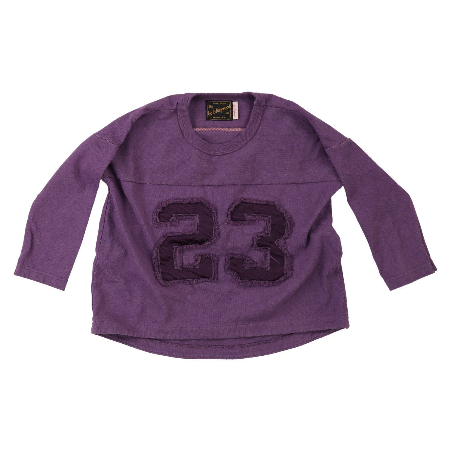 Boys Purple Cotton T-Shirt