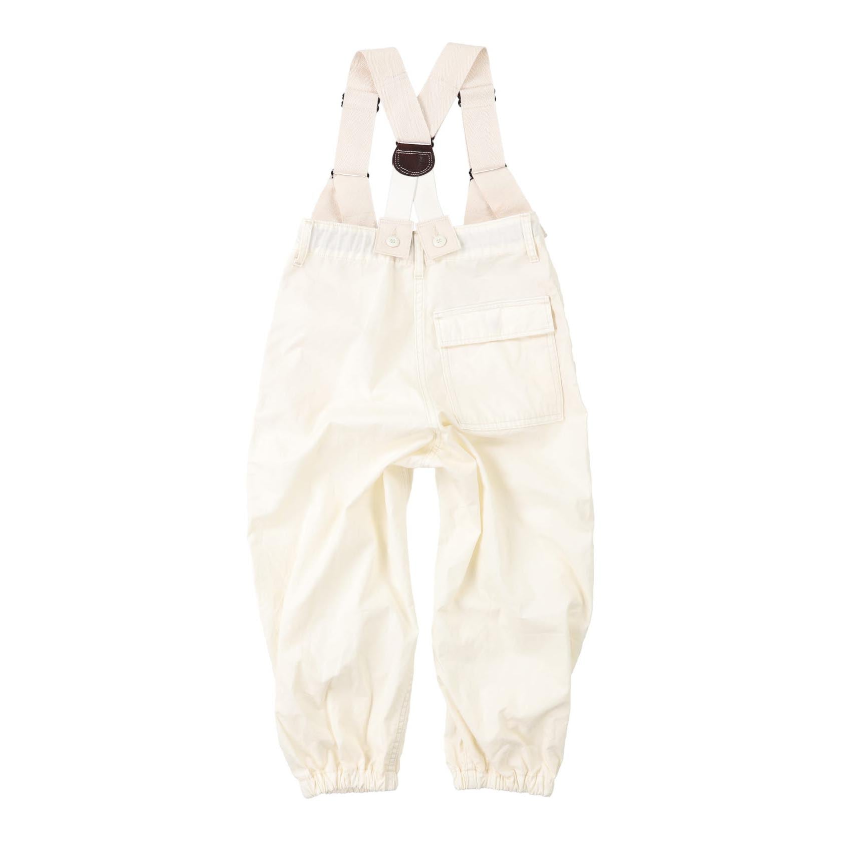 Boys & Girls White Strape Trousers