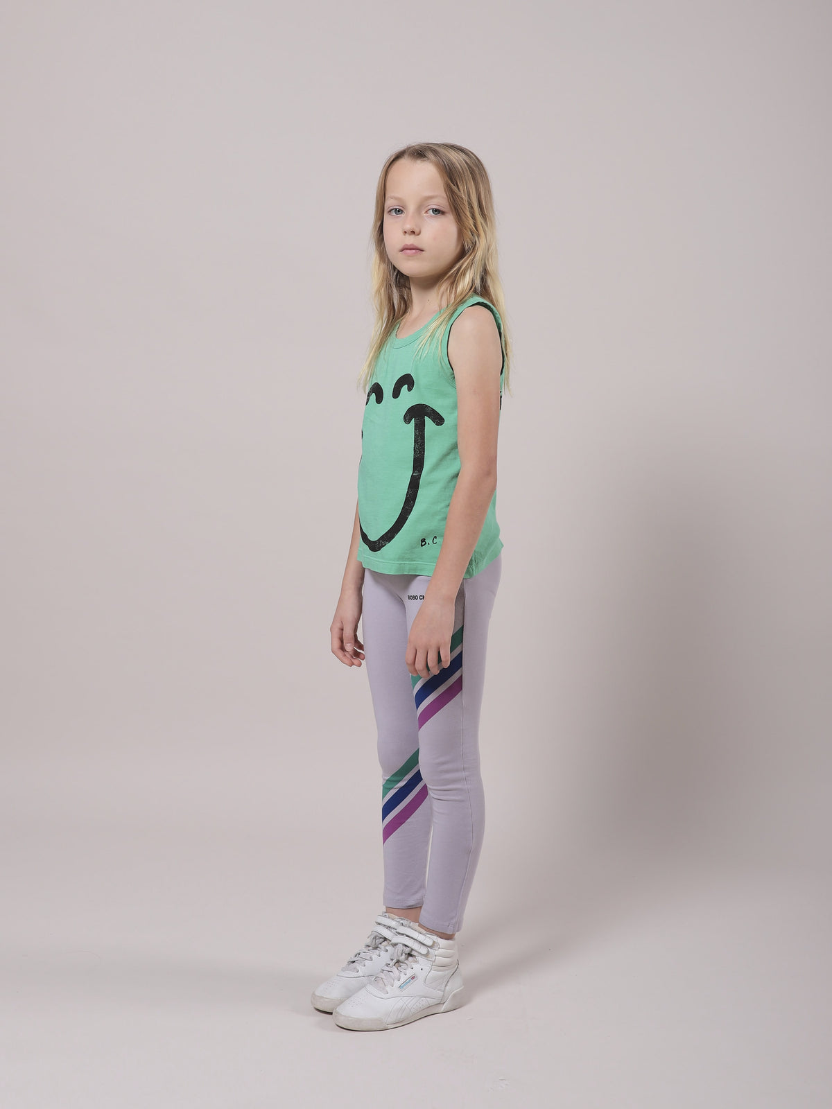 Débardeur en coton Mint Smile pour filles