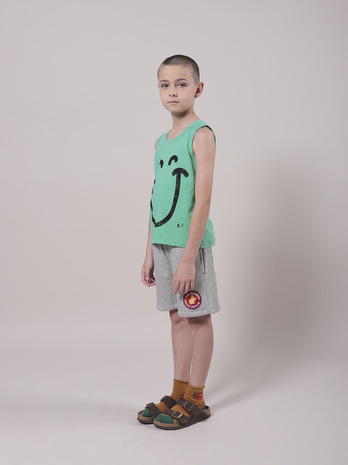 Débardeur en coton Mint Smile pour filles