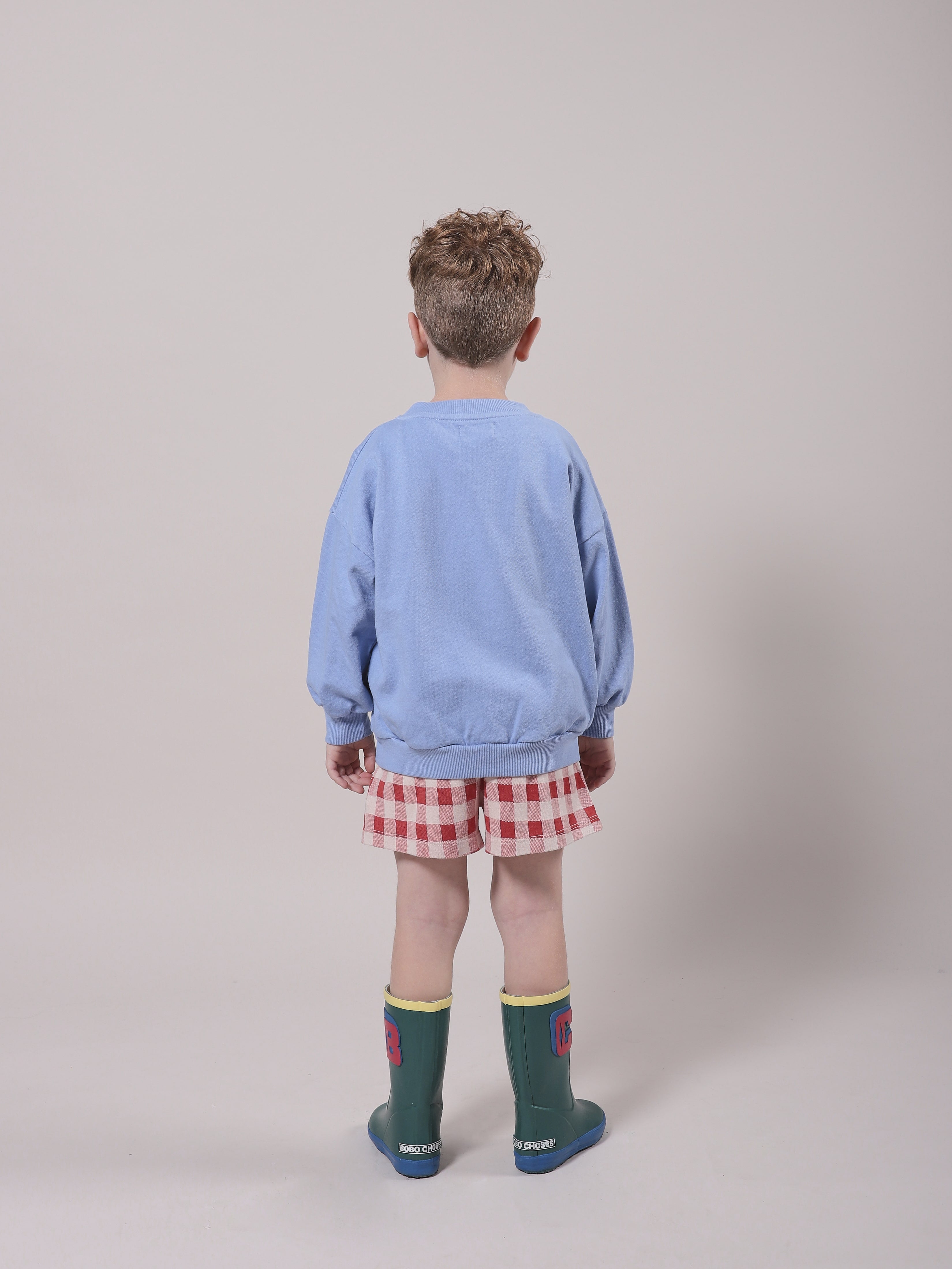 Girls Blue Lion Cotton Sweatshirt