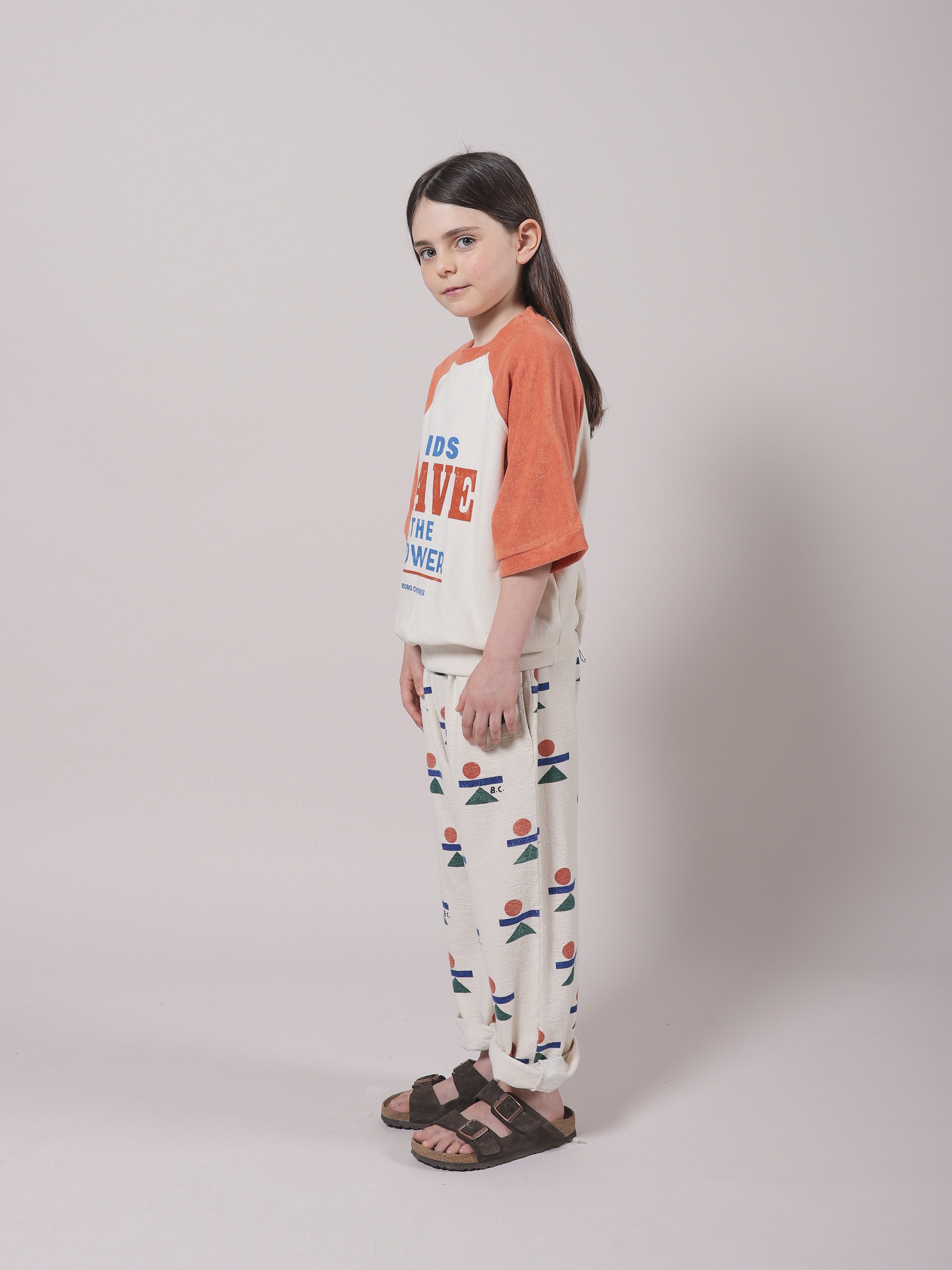 Girls White Logo Cotton Sweatshirt