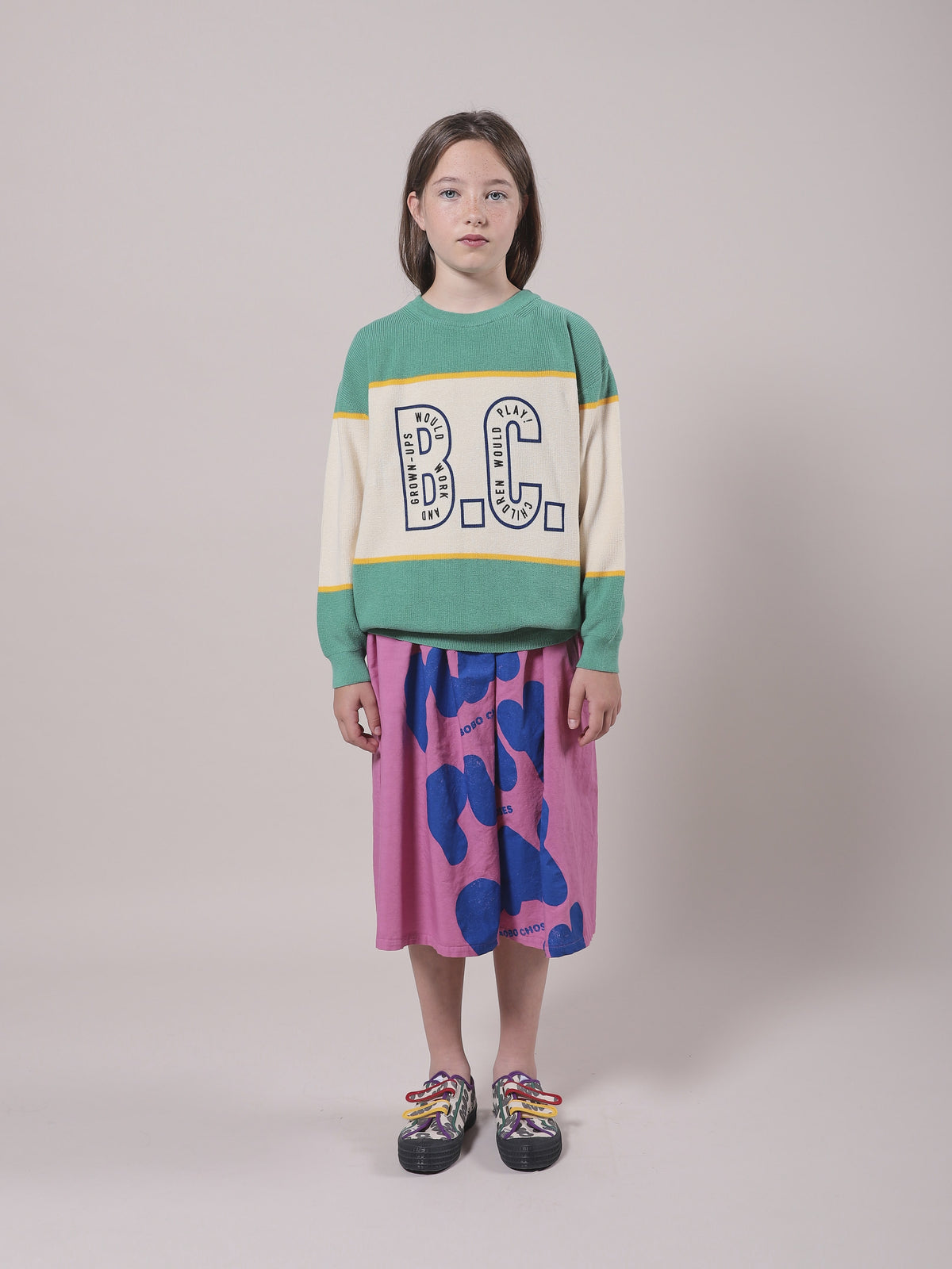 Girls Mint B.C. Cotton Sweater