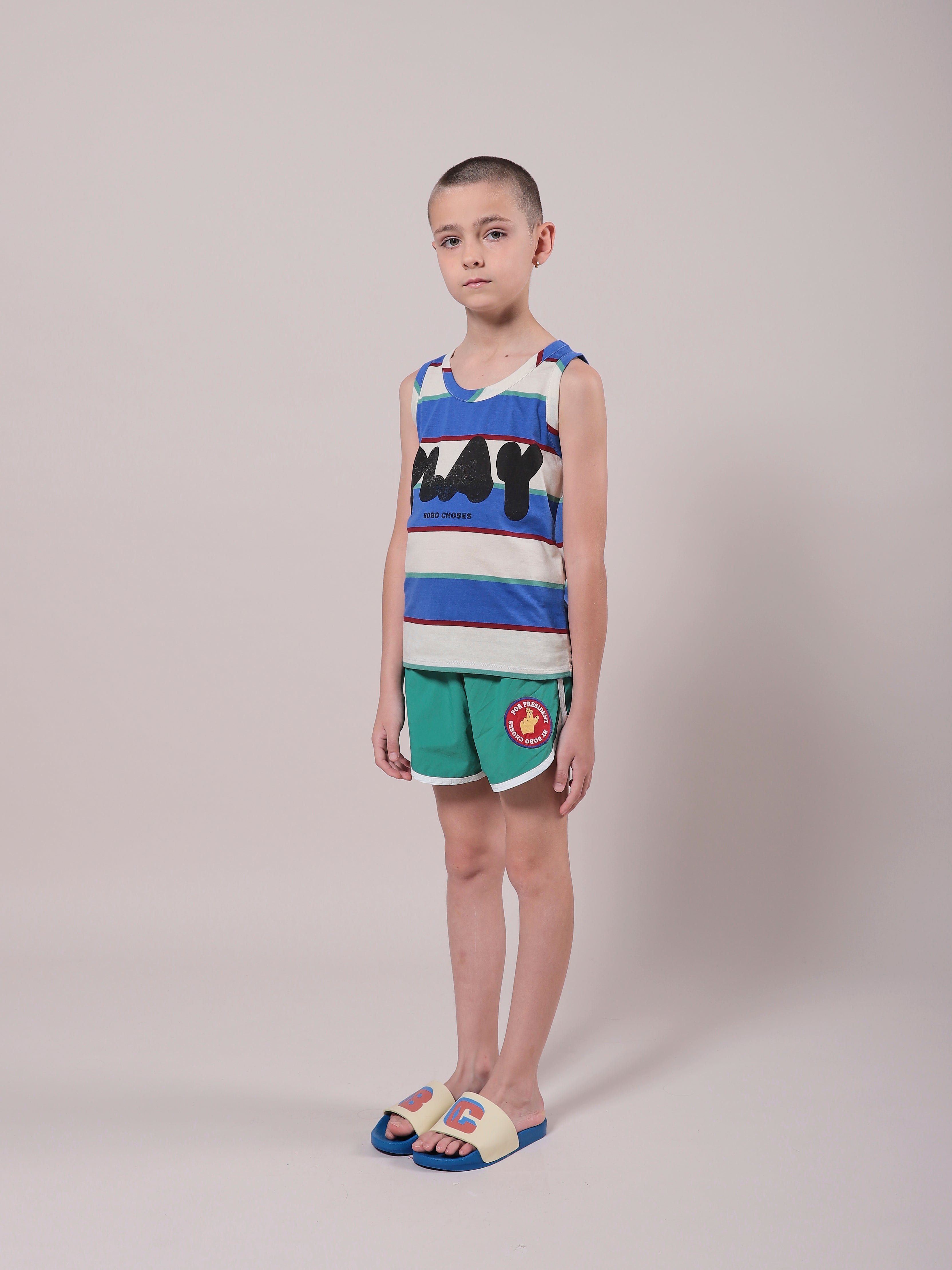 Boys Green Swim Shorts