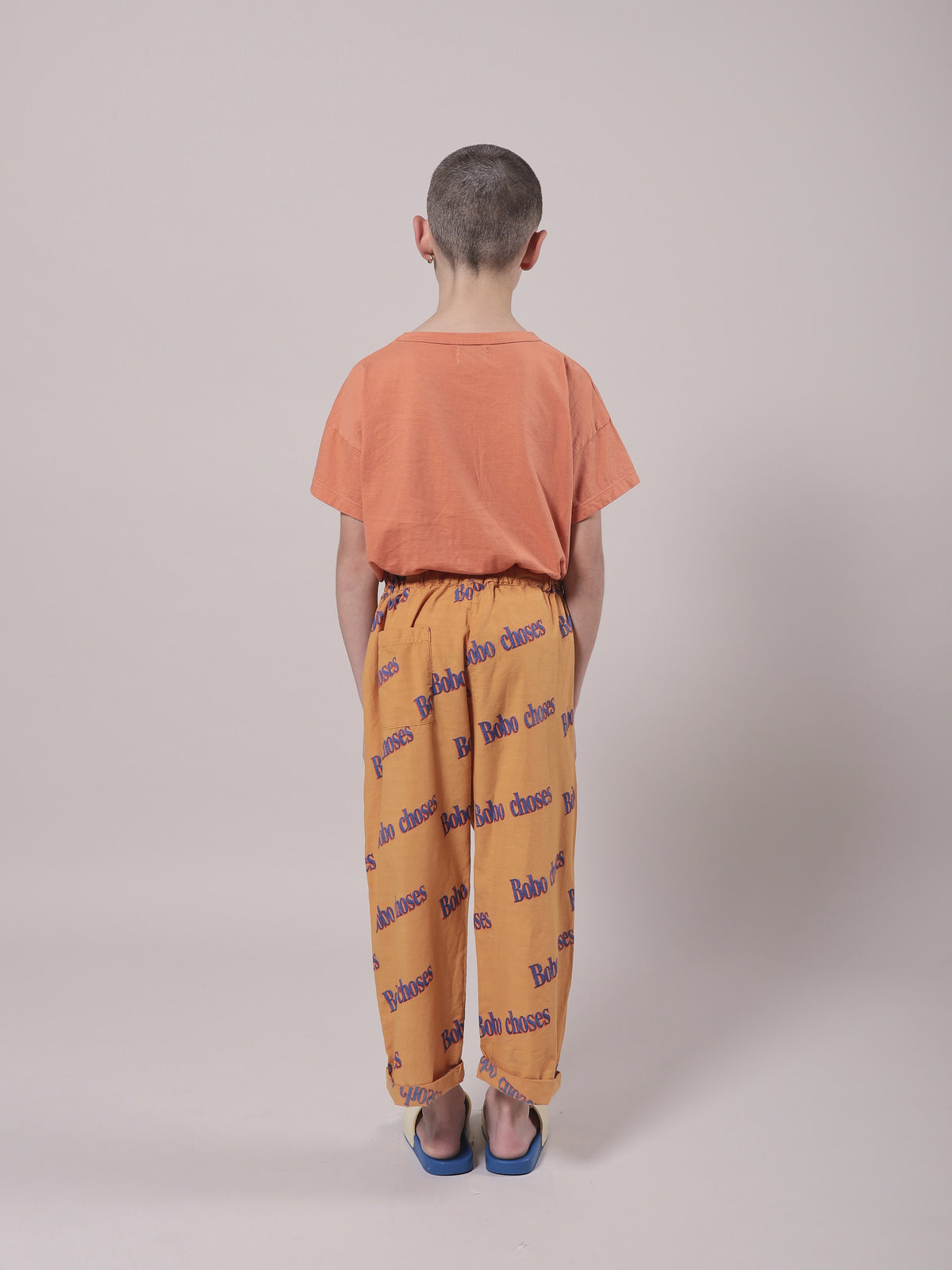 Girls Orange Playtime Cotton T-Shirt