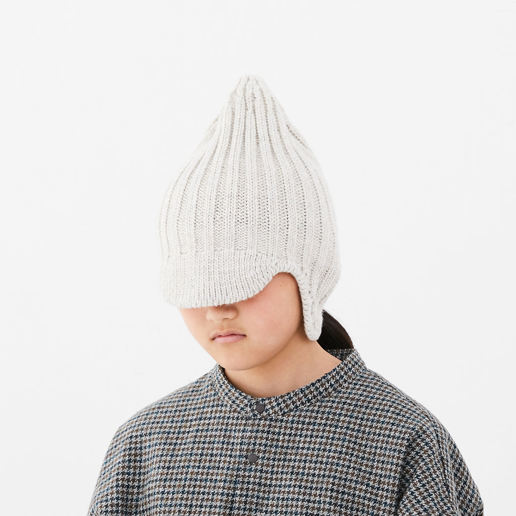 Boys & Girls White Wool Hat