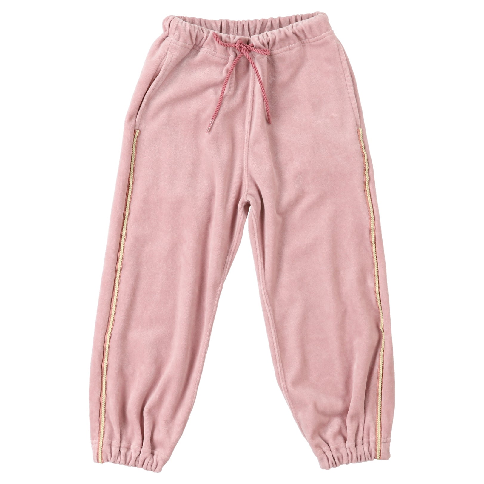 Girls Pink Velvet Trousers