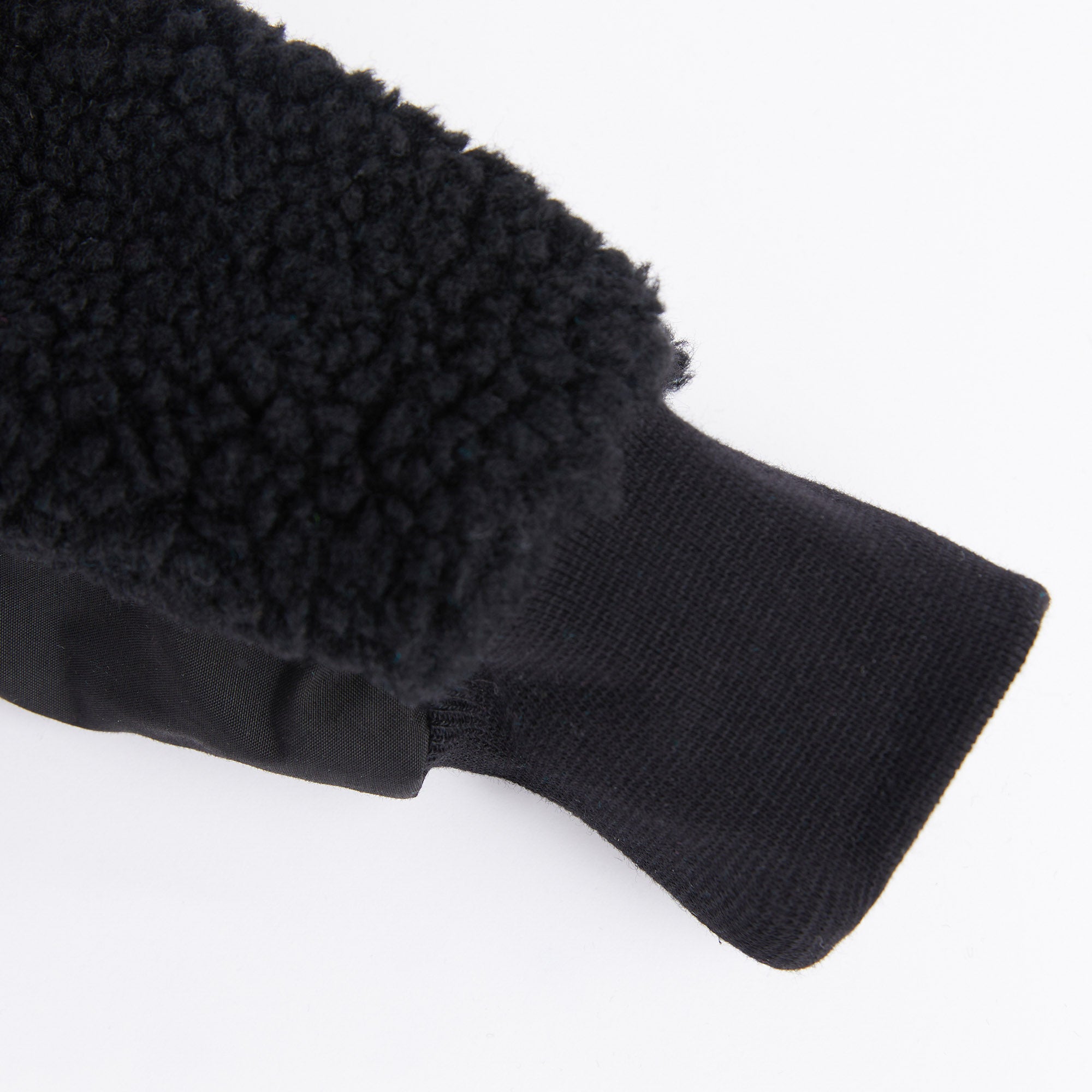 Boys & Girls Black Teddy Fleece Hoodie