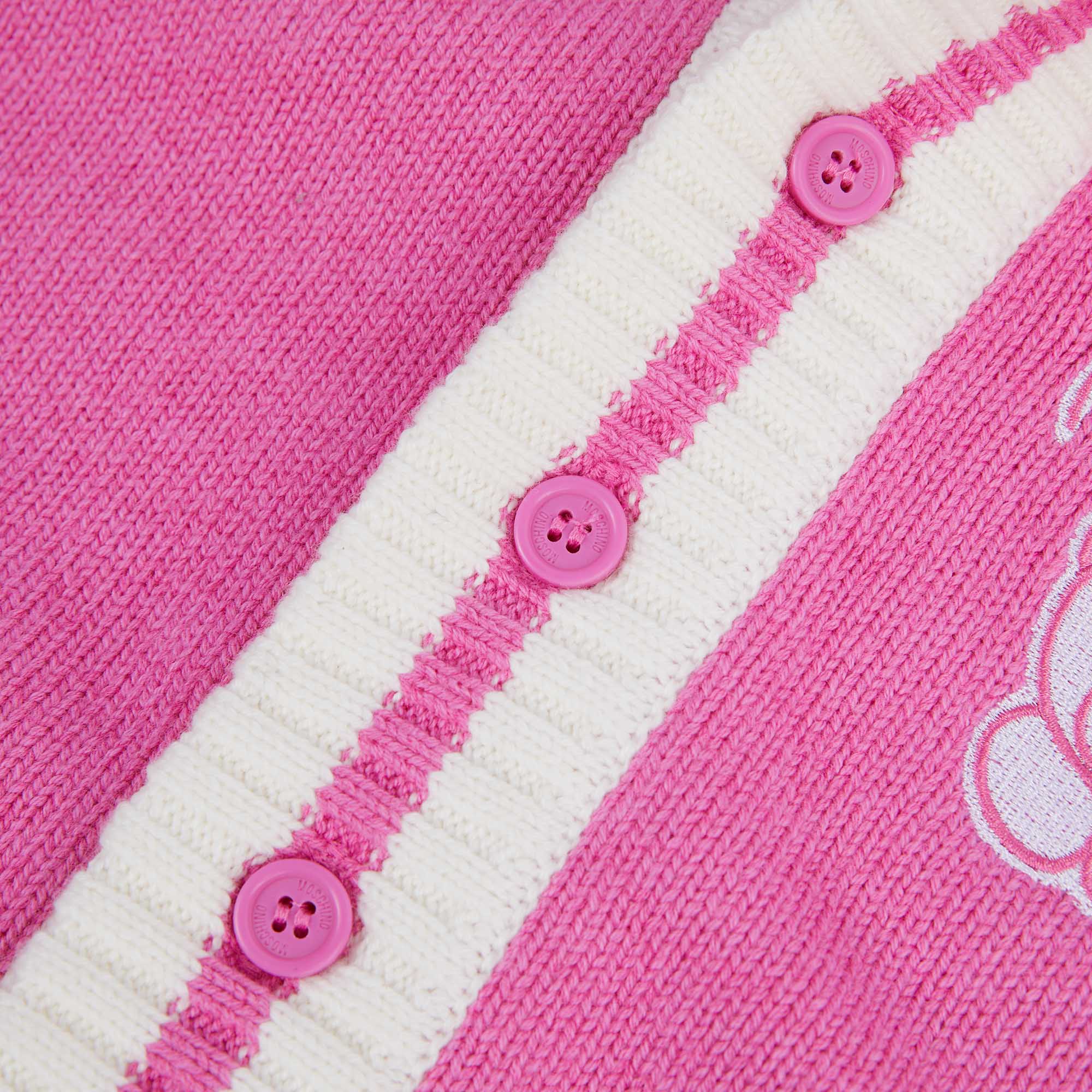 Baby Girls Pink Hooded Cardigan