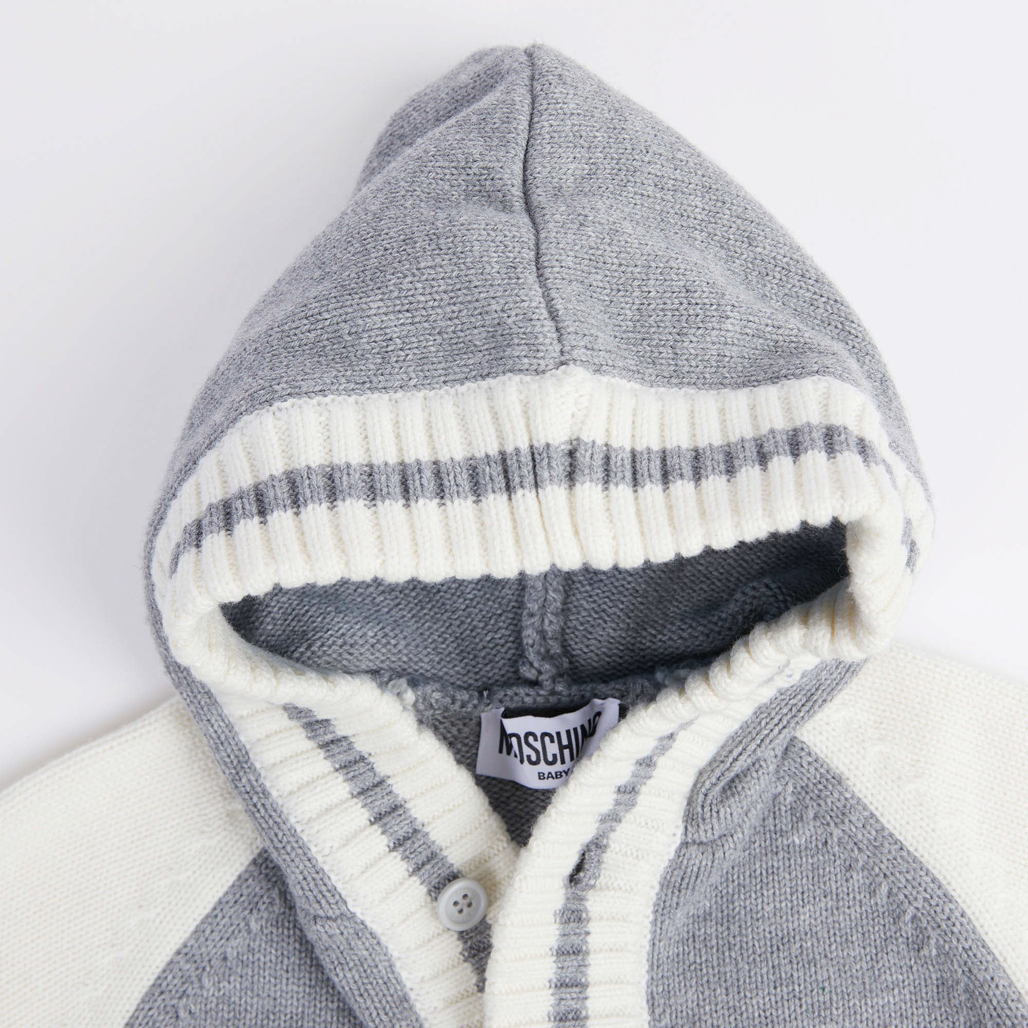 Baby Boys Grey Hooded Cardigan