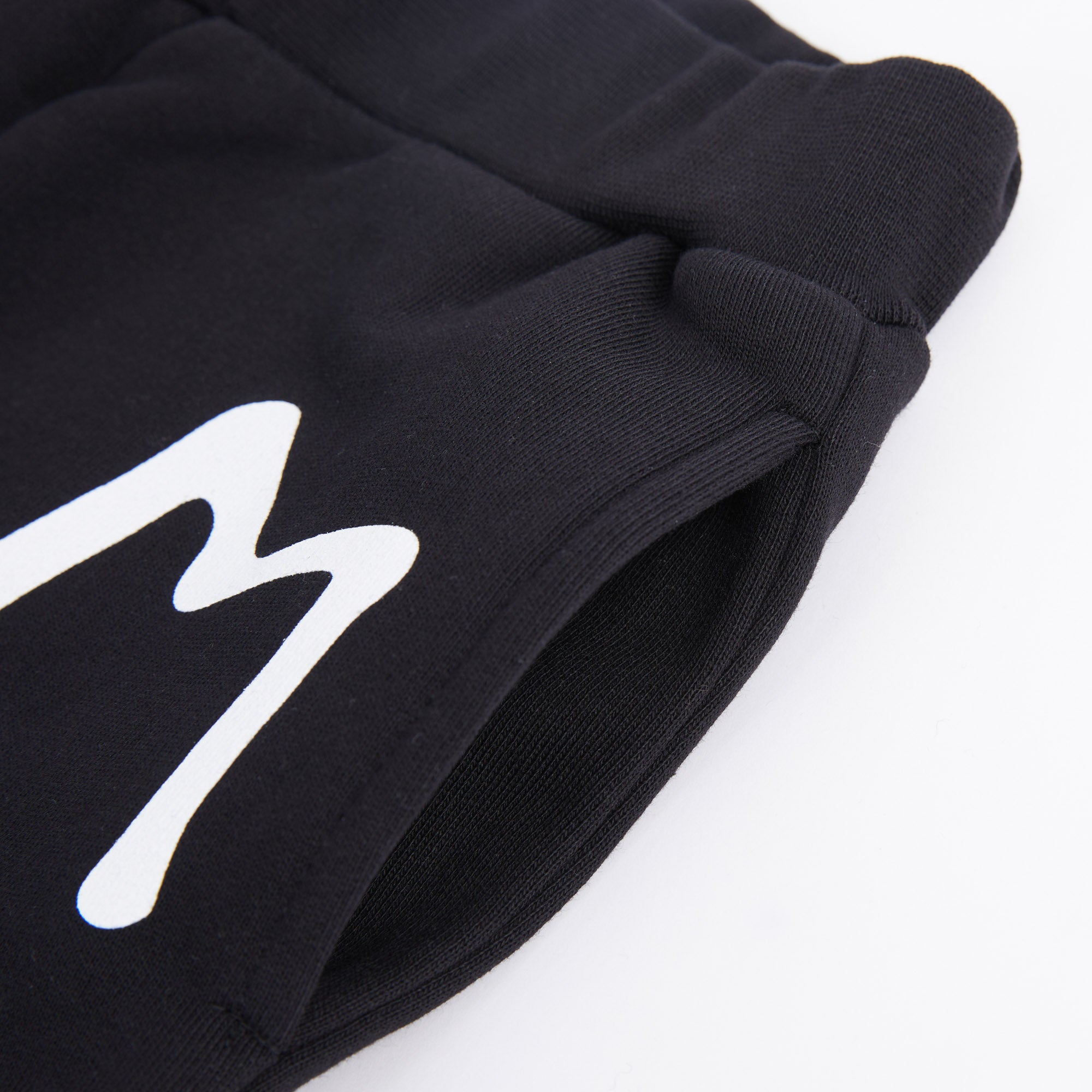 Boys & Girls Black Logo Cotton Trousers