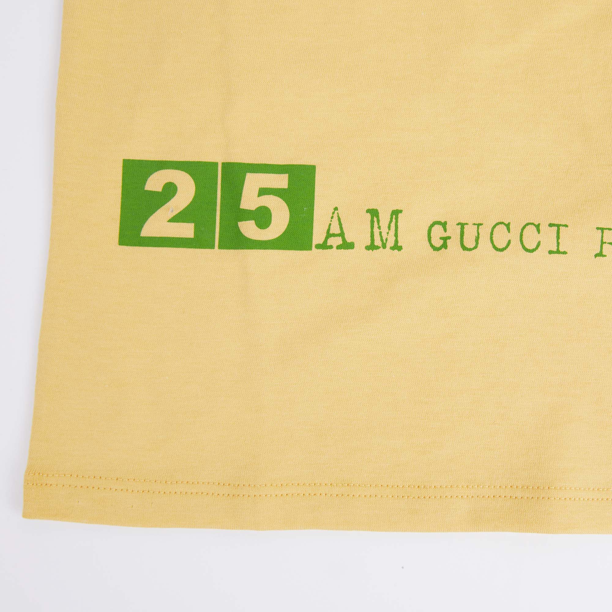 Boys & Girls Yellow Logo Cotton T-Shirt