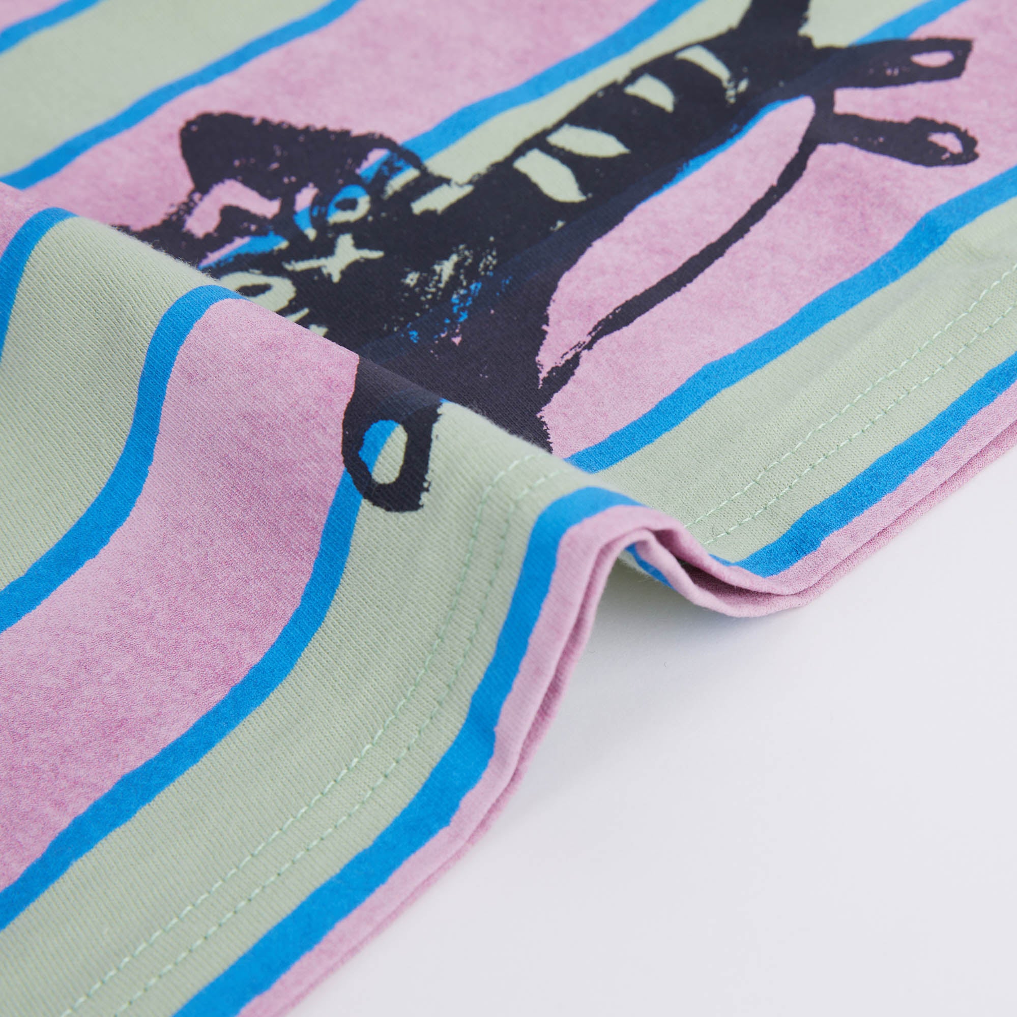 Boys & Girls Green Stripes Cotton T-Shirt