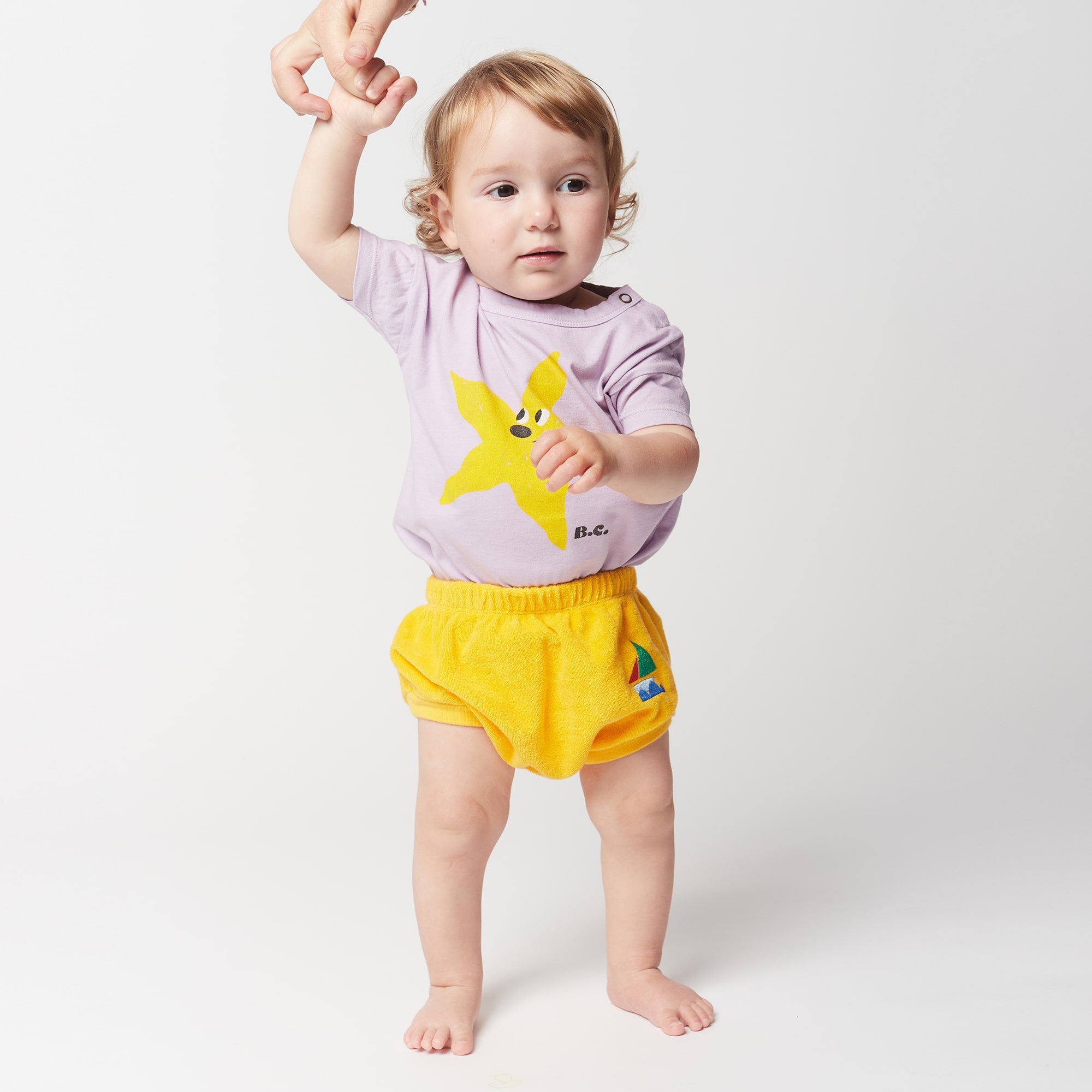 Baby Boys & Girls Lavender Cotton T-Shirt