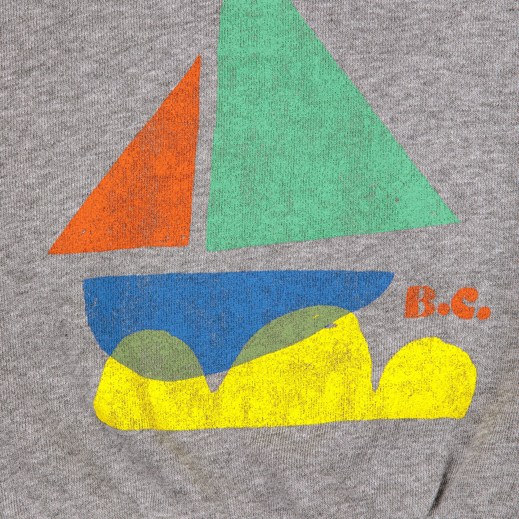 Baby Boys Light Grey Cotton Sweatshirt