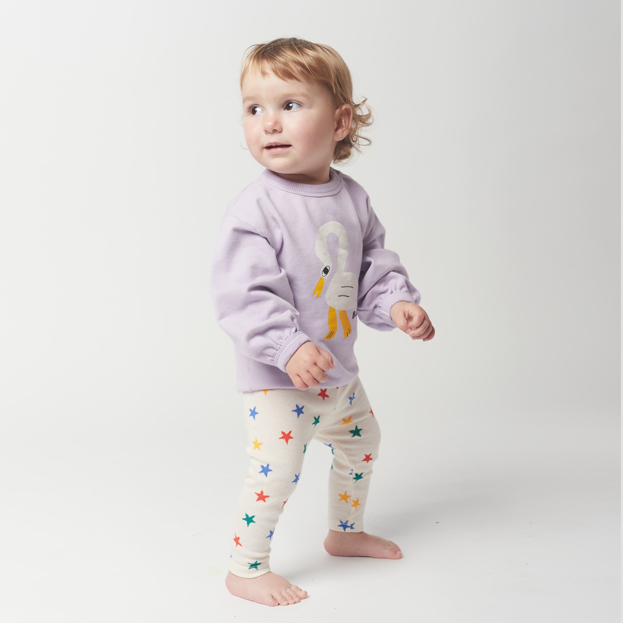 Baby Girls Lavender Cotton Sweatshirt