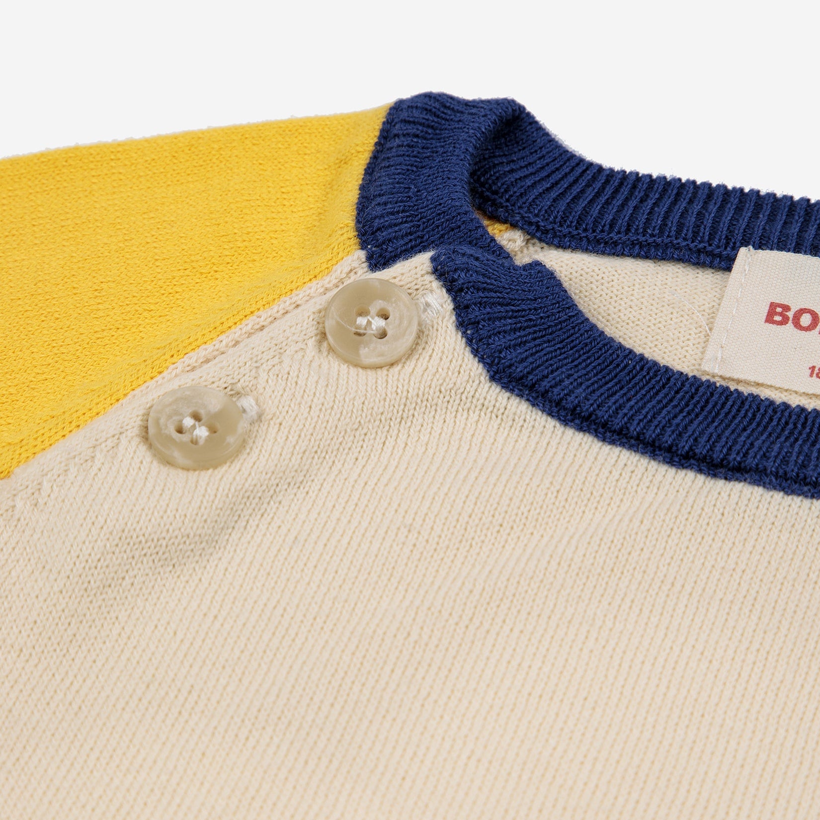 Baby Boys Beige Knit Cotton T-Shirt
