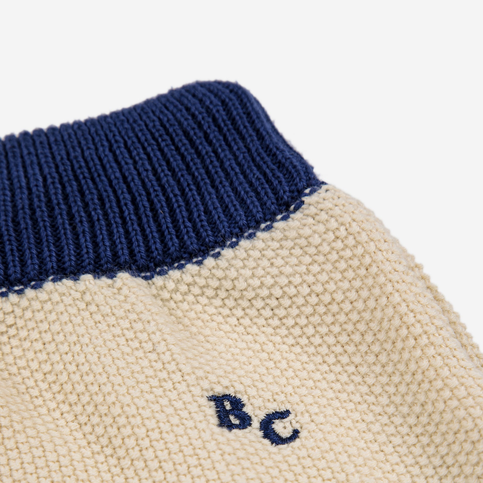 Baby Boys Beige Knit Cotton Shorts