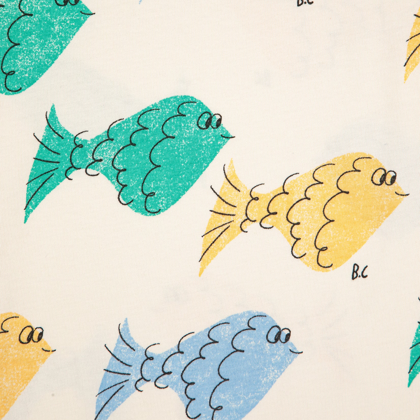 Boys & Girls White Printed Cotton T-Shirt