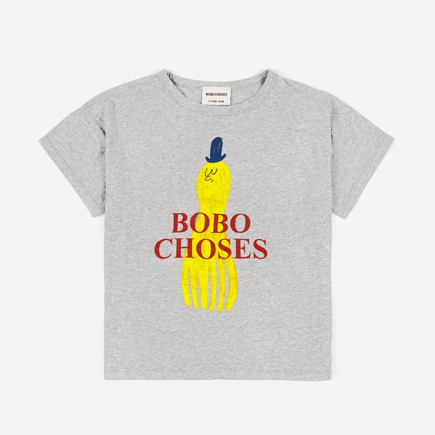 Boys & Girls Light Grey Printed Cotton T-Shirt