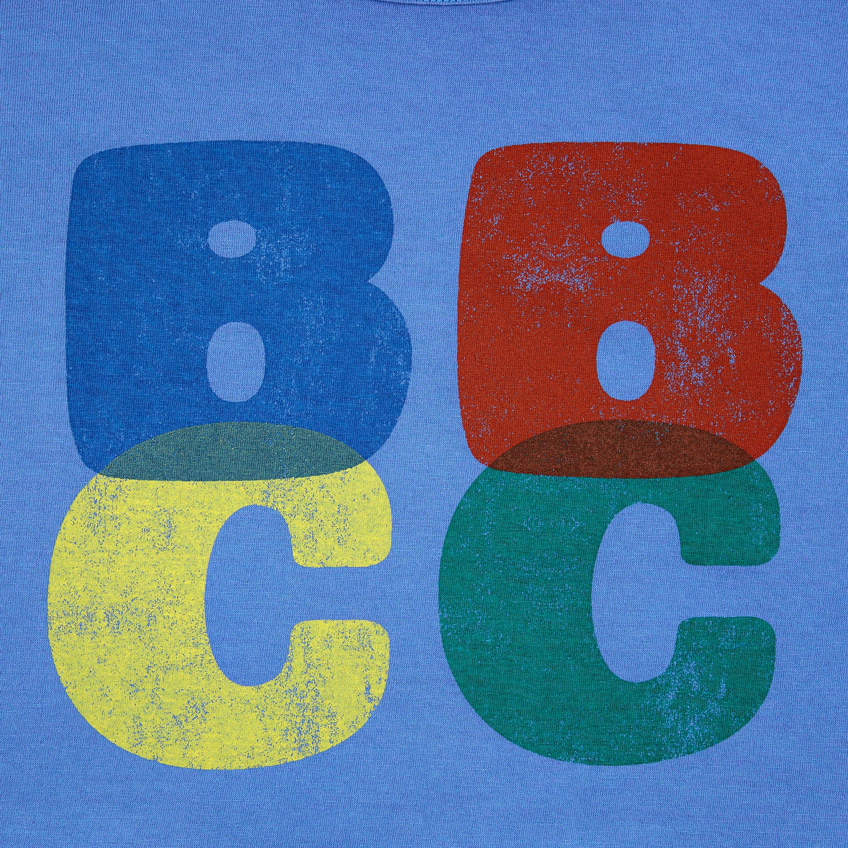 Boys & Girls Blue Logo Cotton T-Shirt