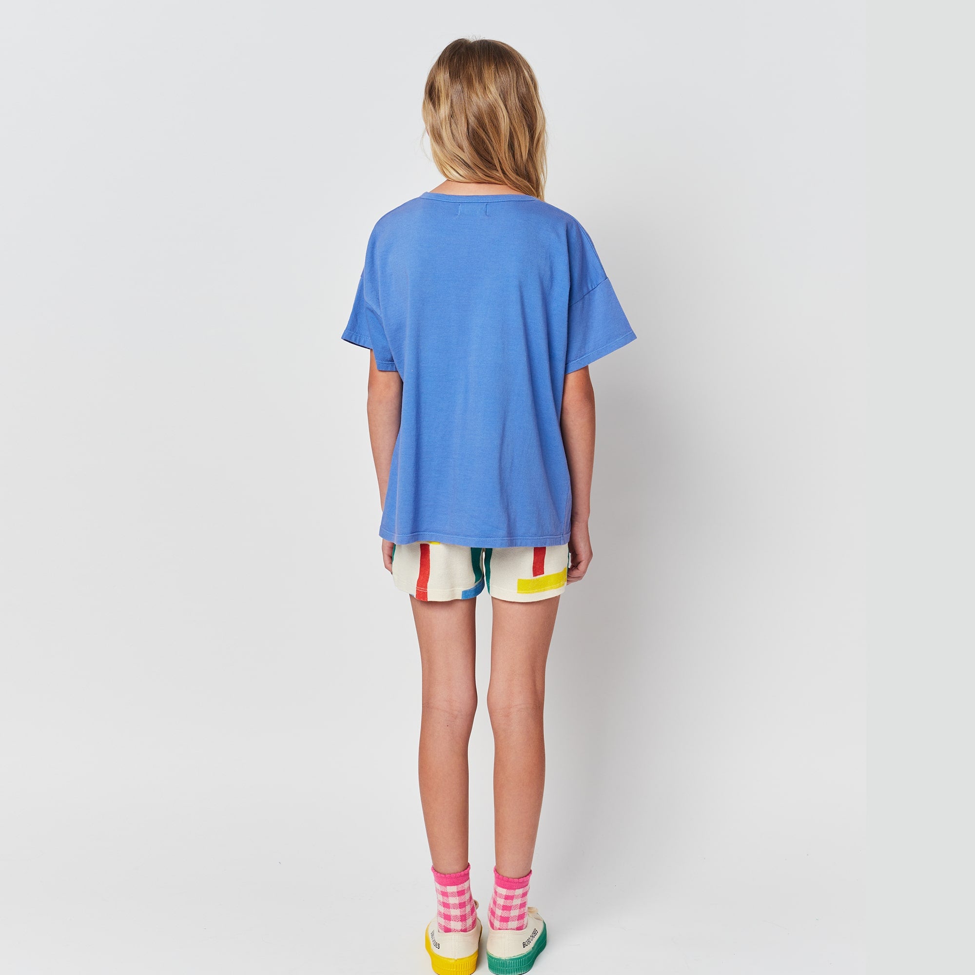 Boys & Girls Blue Logo Cotton T-Shirt