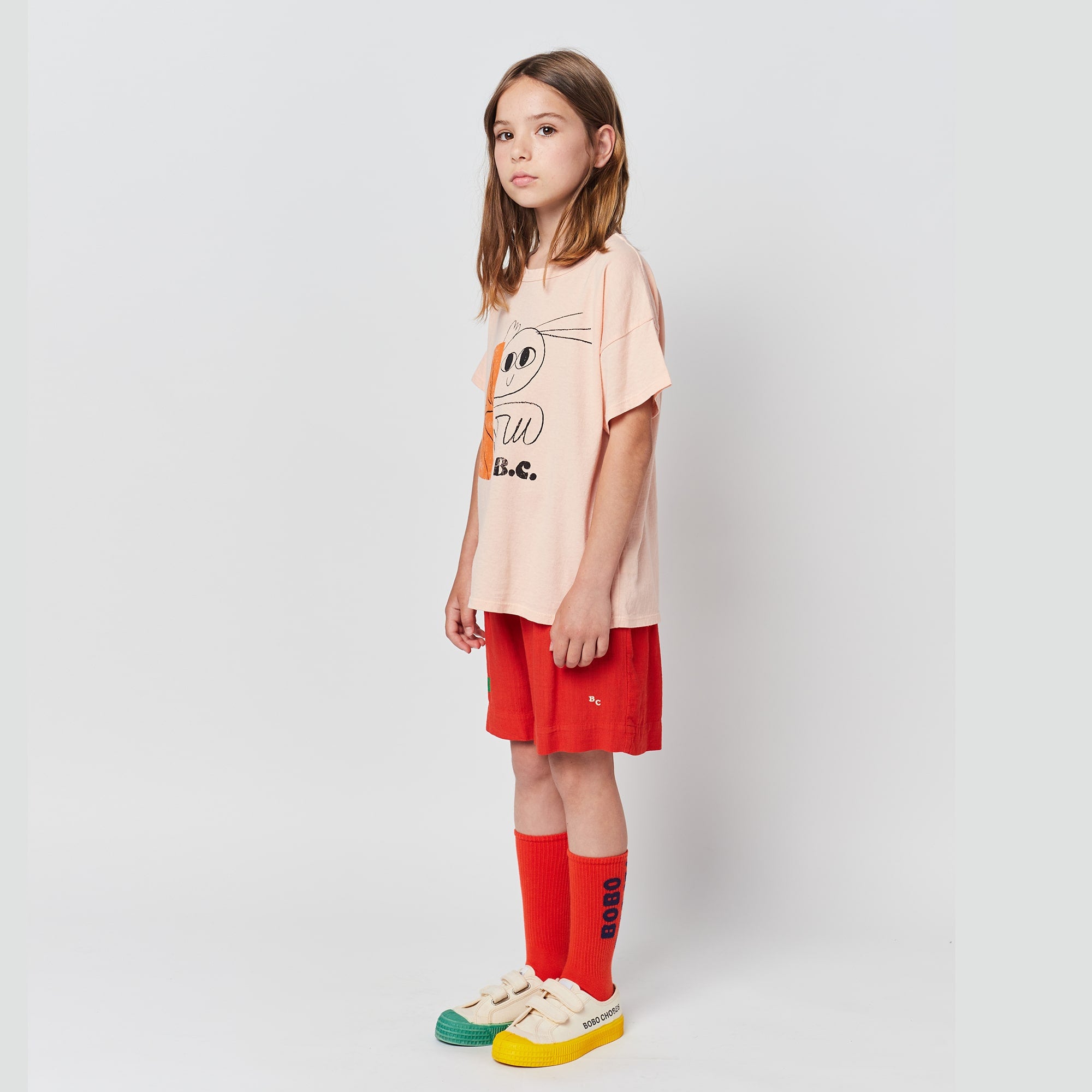 Boys & Girls Pink Printed Cotton T-Shirt