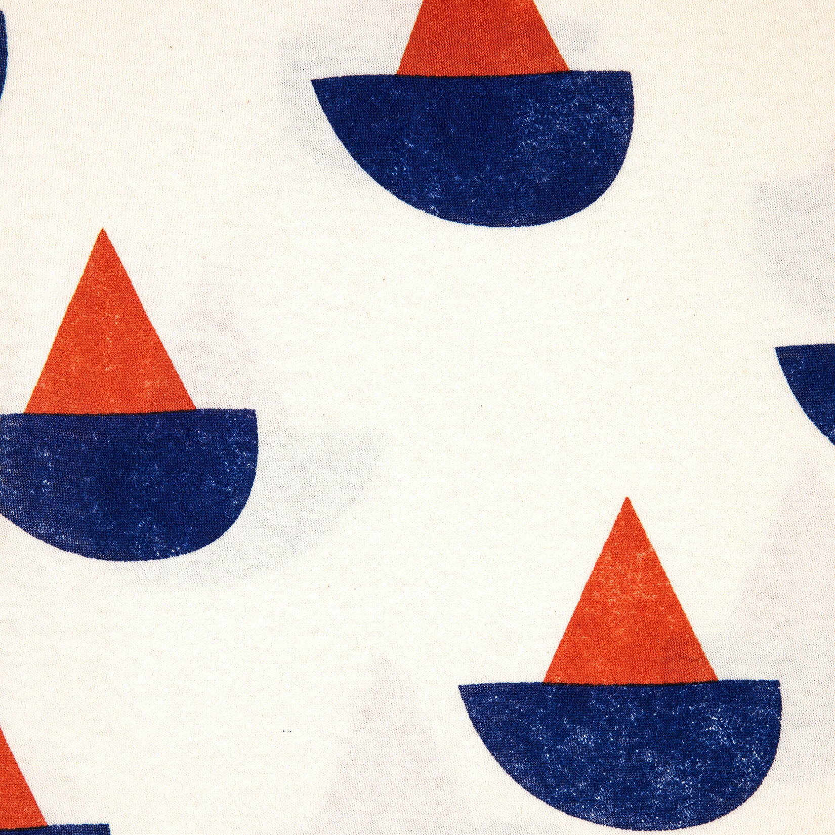 Boys White Printed Cotton T-Shirt